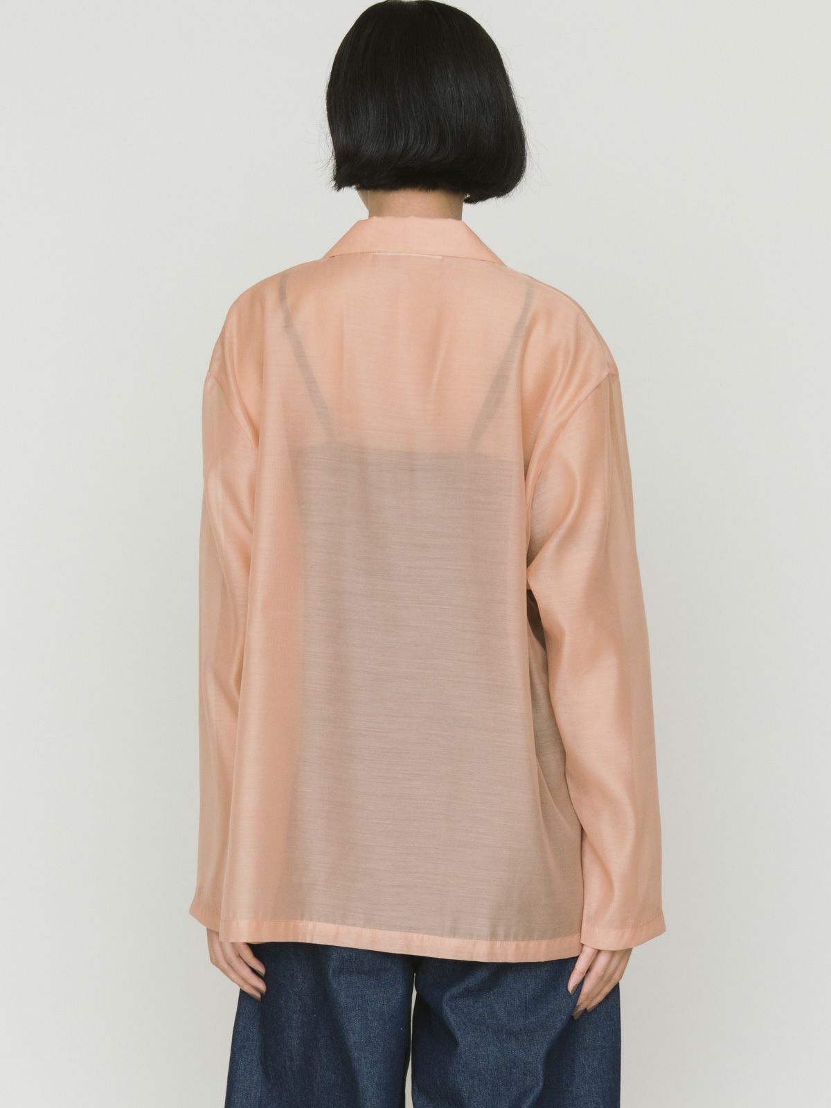 sheer shirt jacket