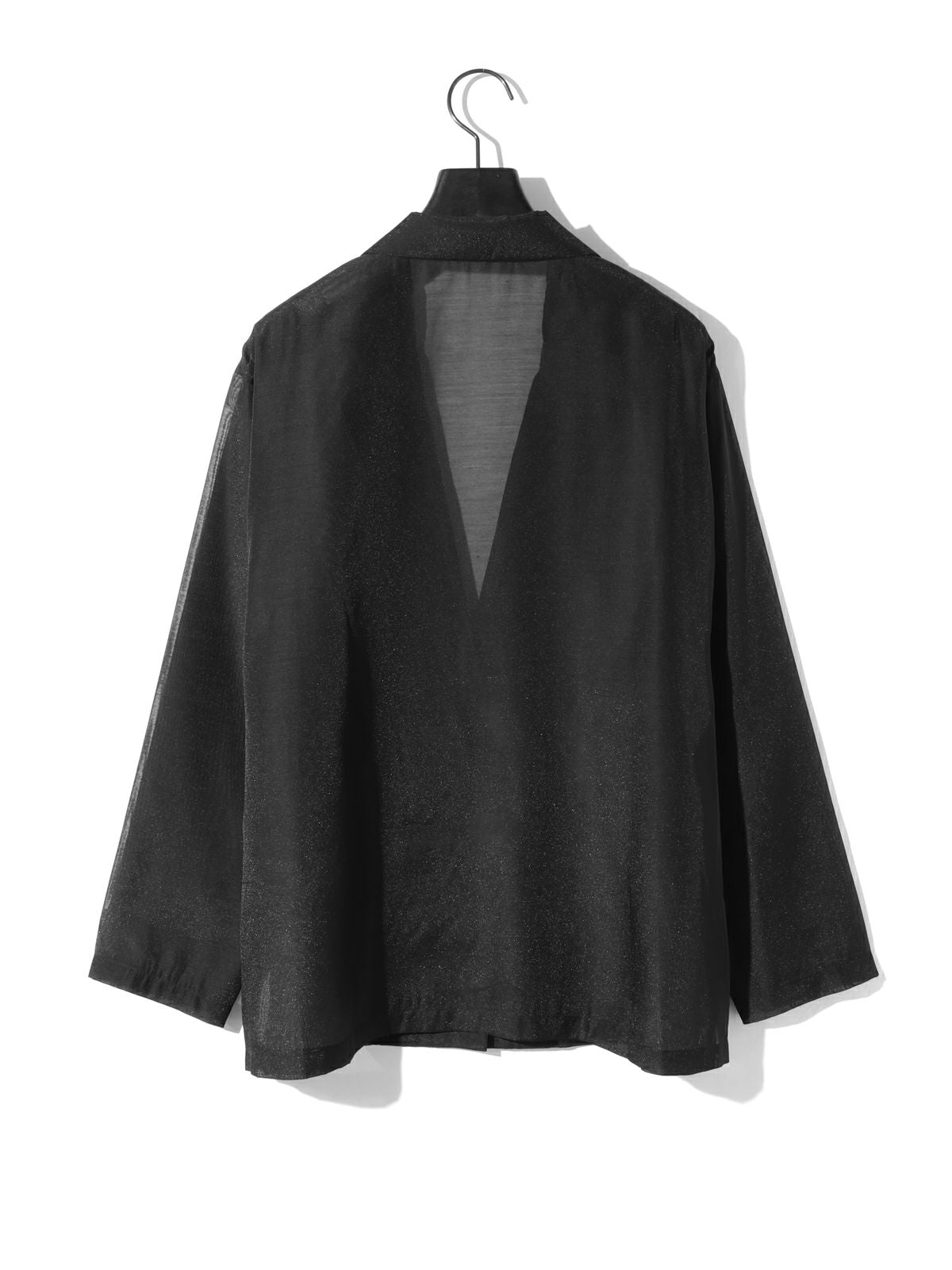 sheer shirt jacket