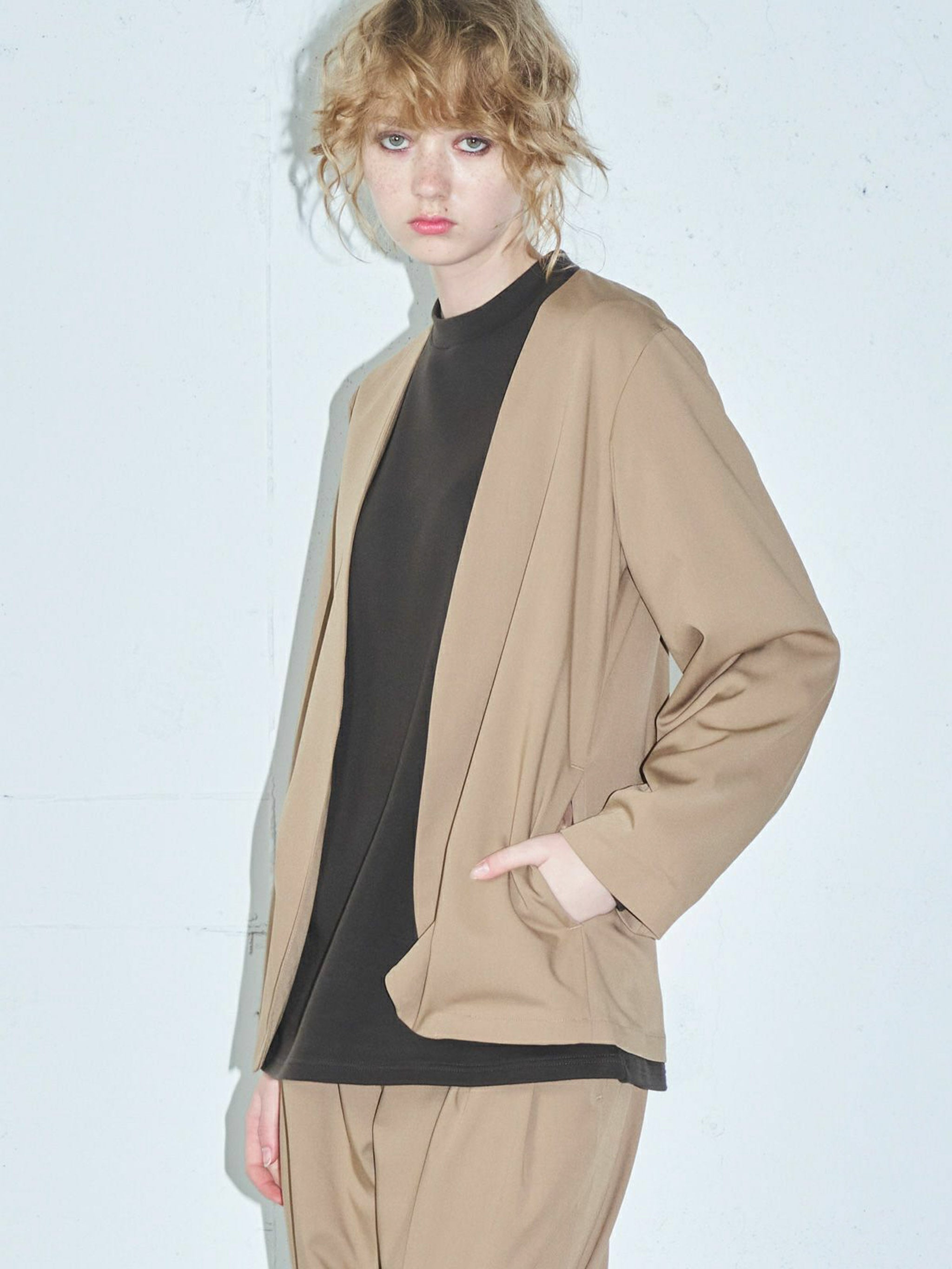 ノーカラージャケット(3-1080)