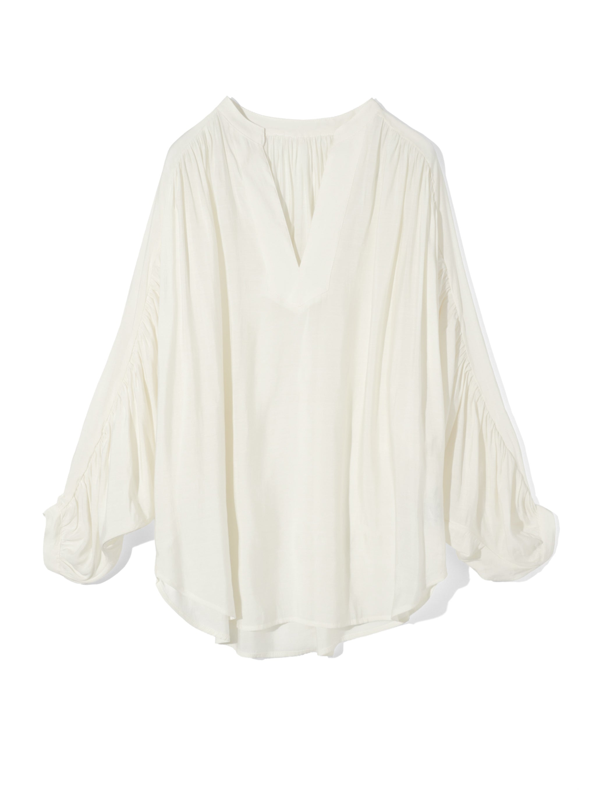 gather sleeve blouse