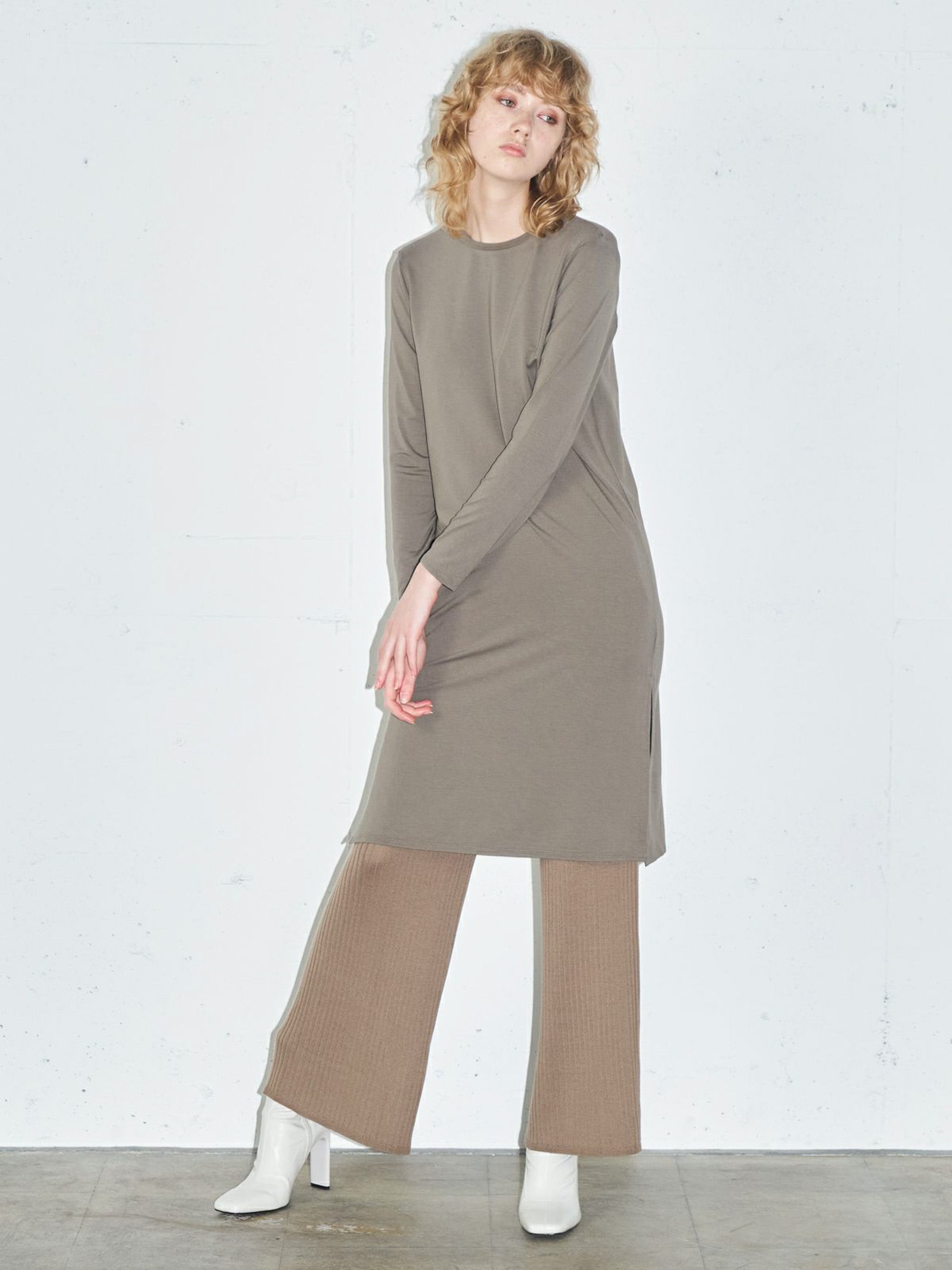 クルーネックインナーワンピース(3-1311)