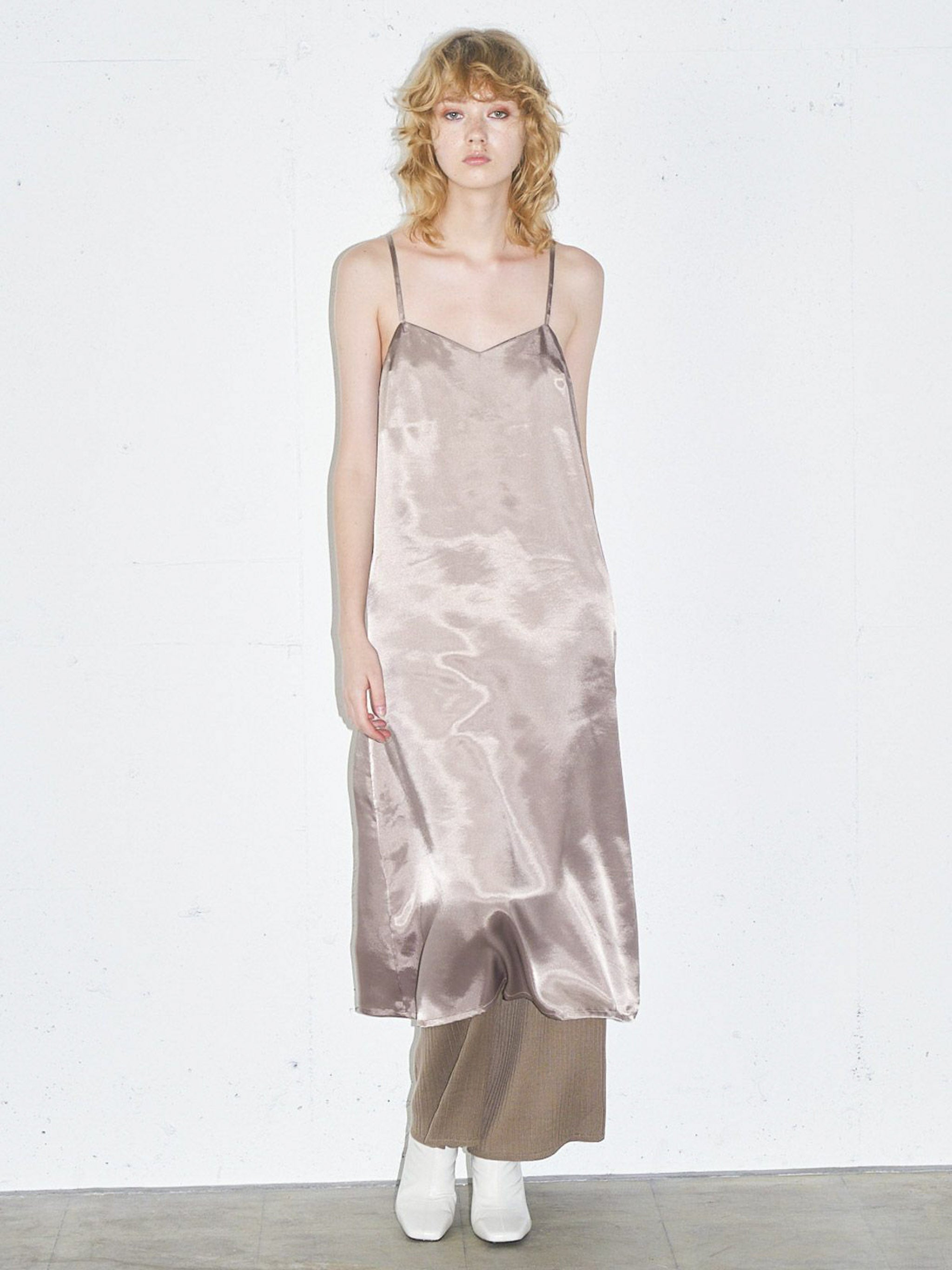 サテンキャミソールワンピース(3-1311)