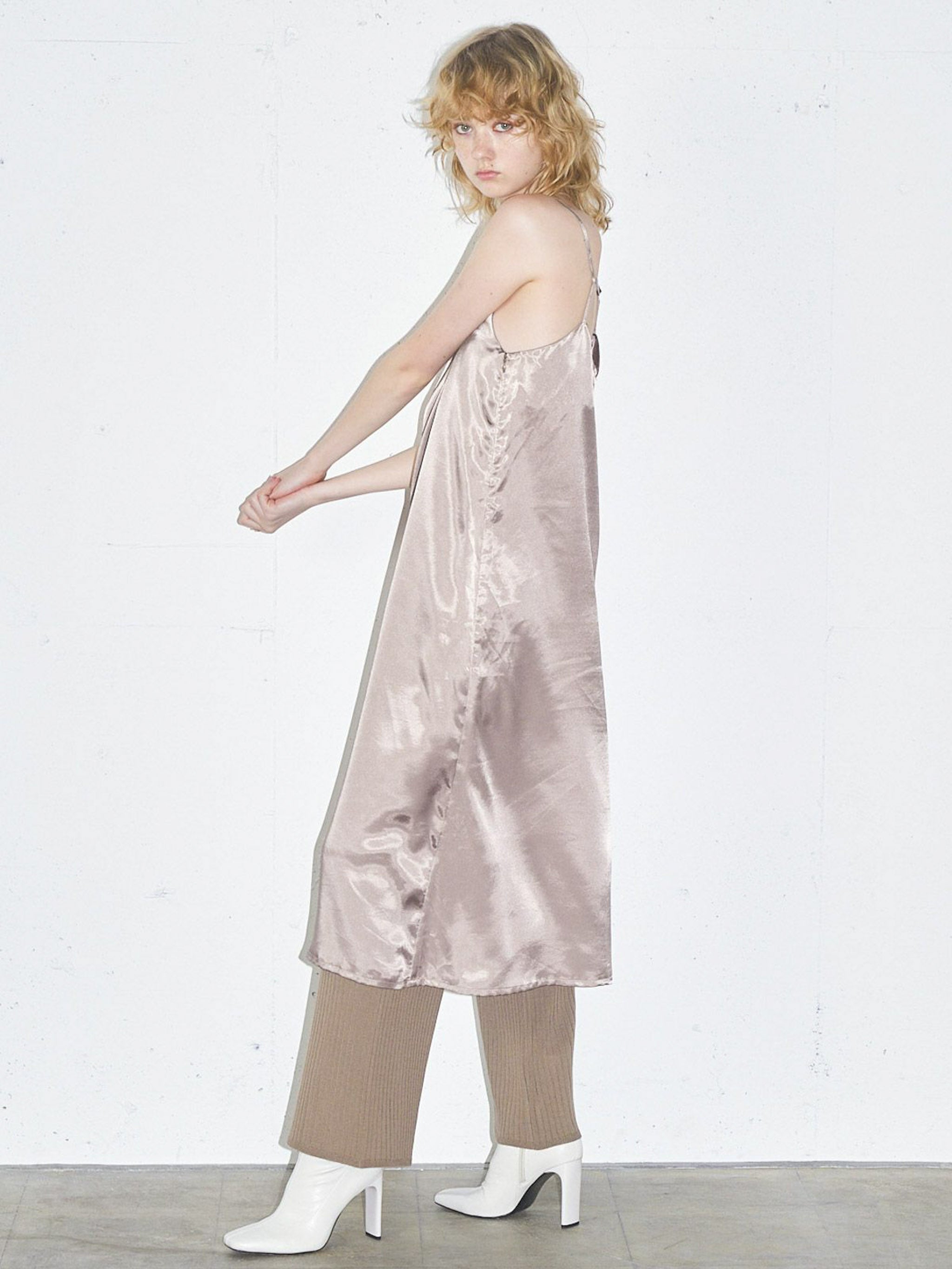 サテンキャミソールワンピース(3-1311)