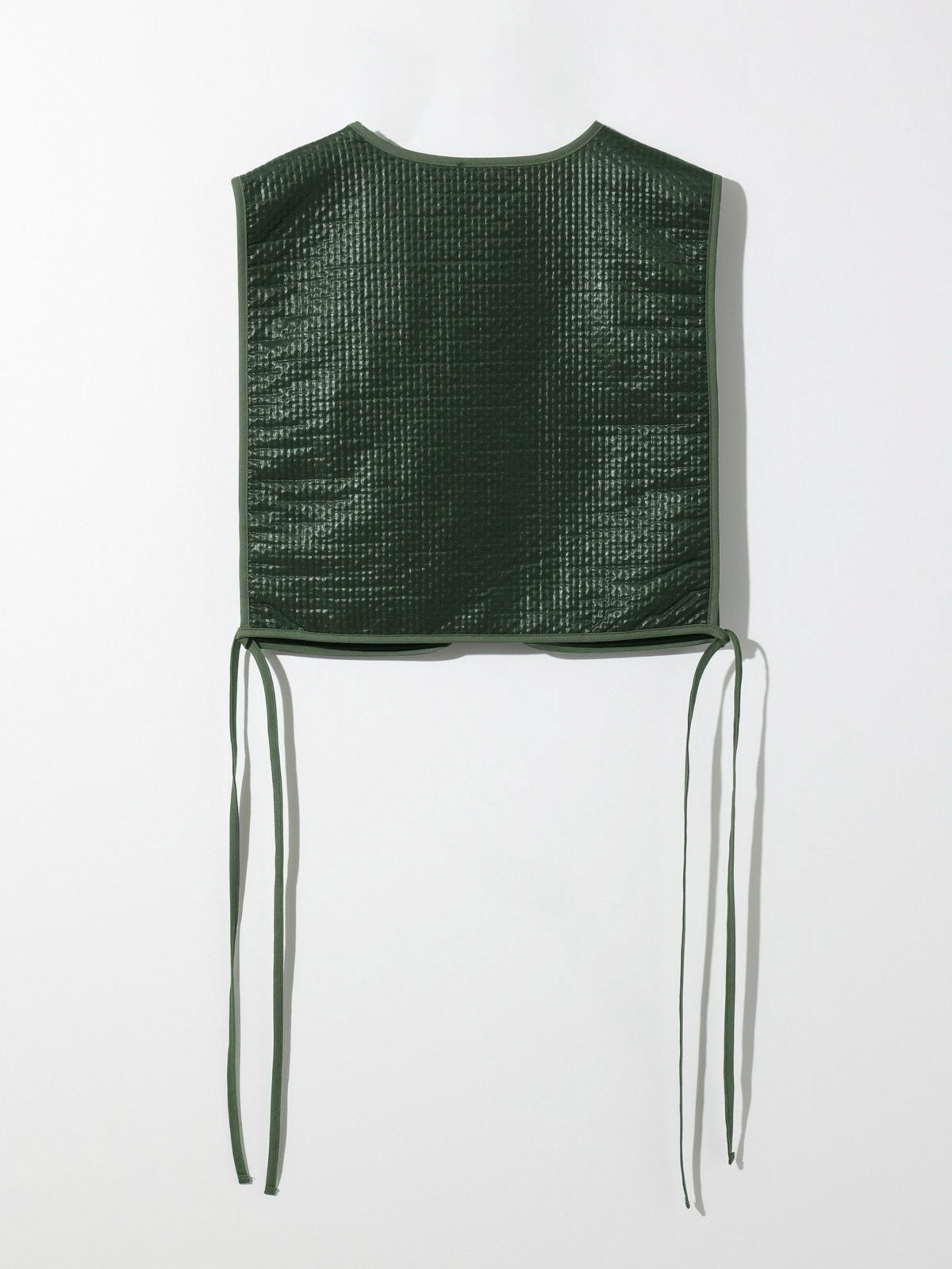 ベスト付きロングシャツワンピース