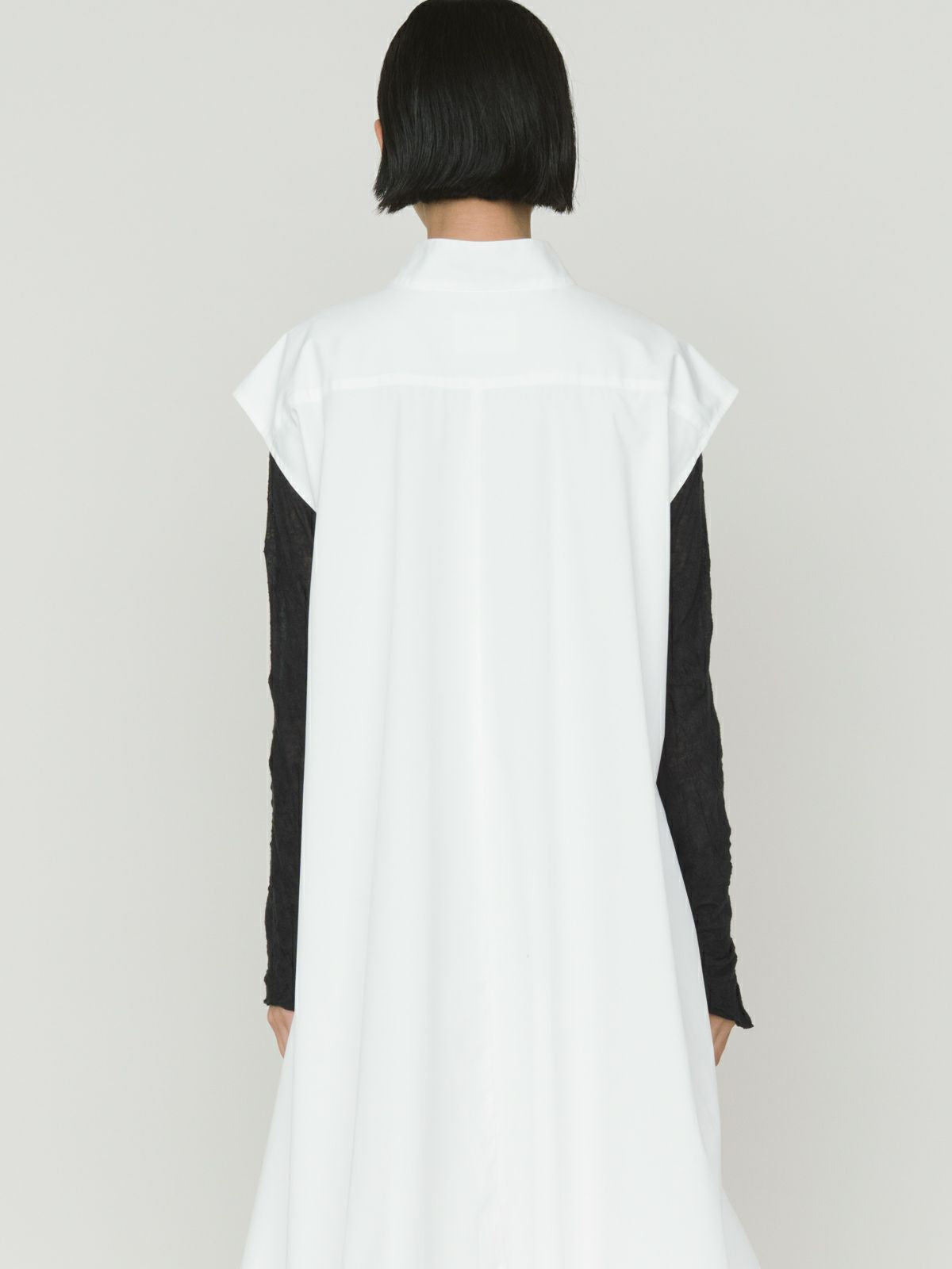 no sleeve baloon shirt one-piece