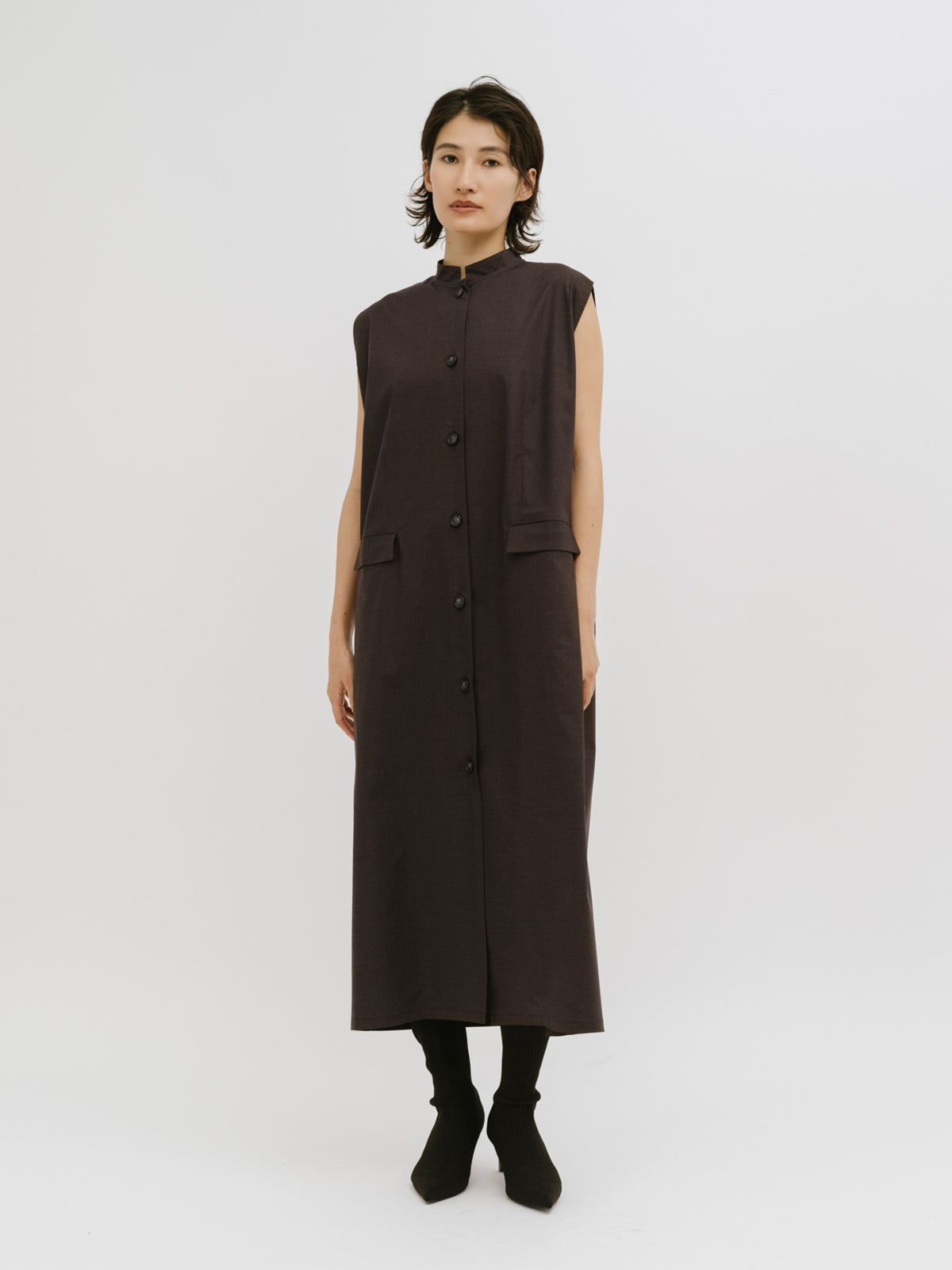 edge line long gilet
