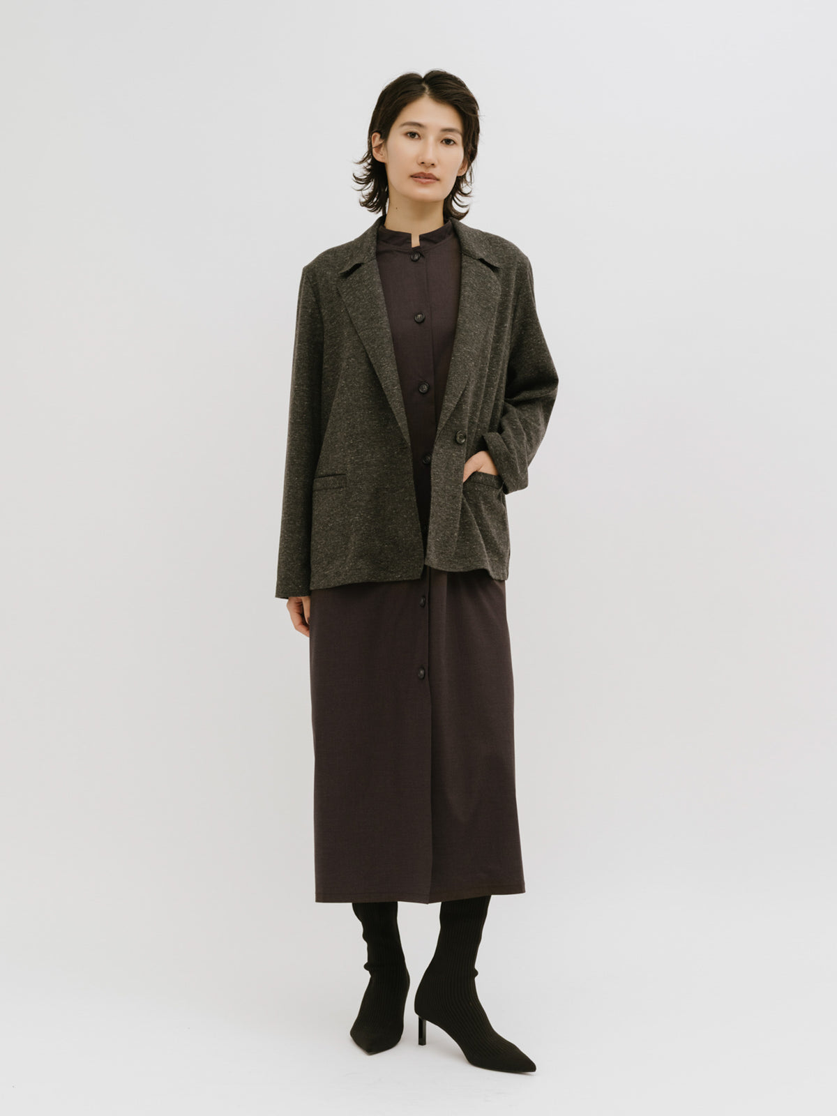 edge line long gilet