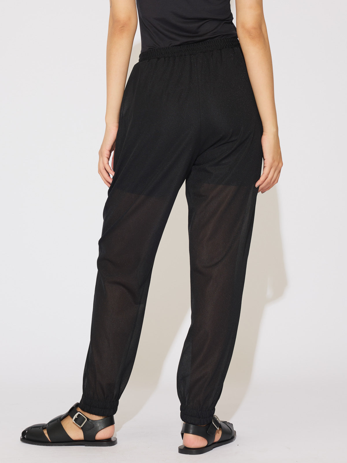 sheer layered pants