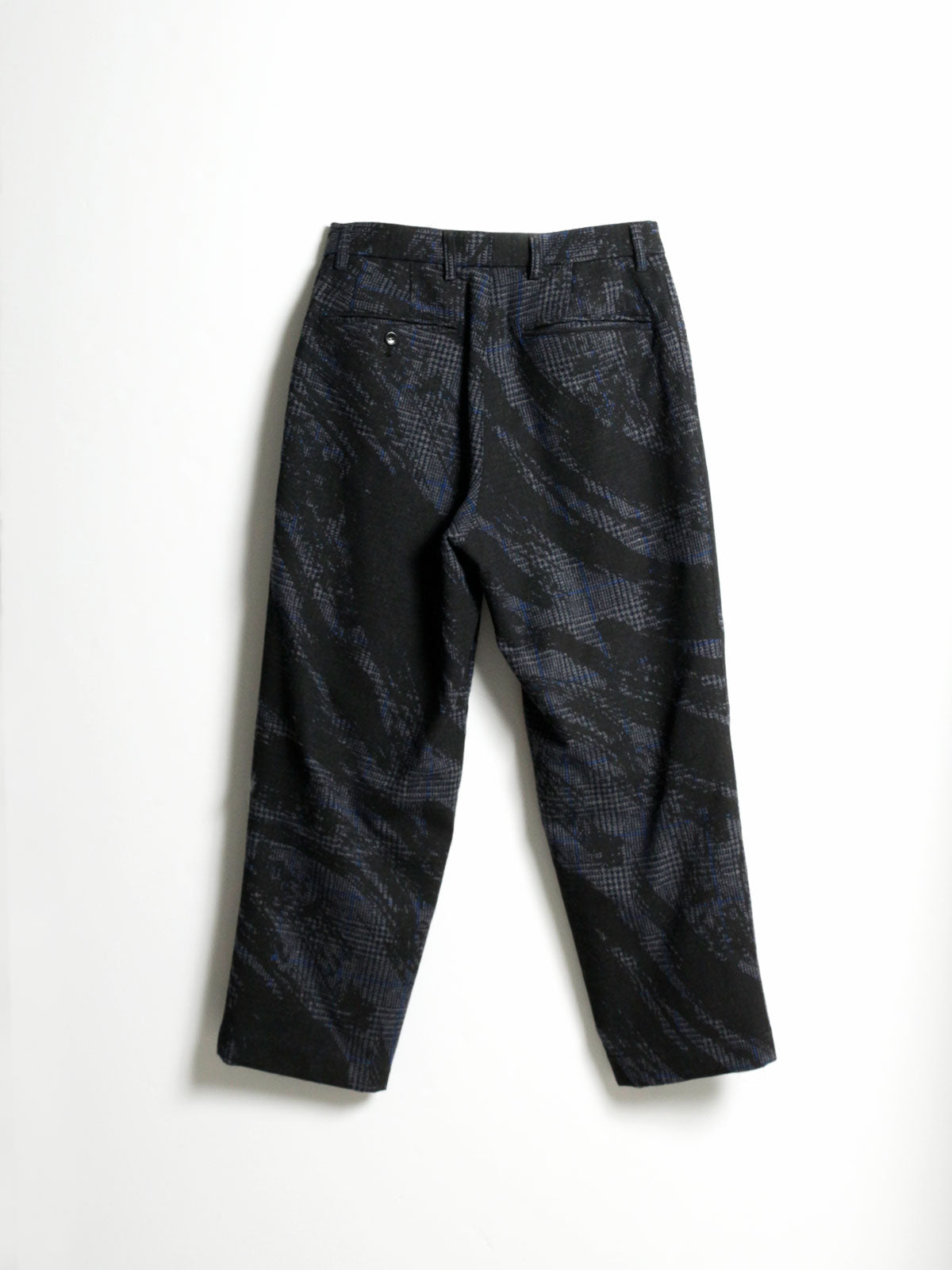 ツイードチェックかすみプリントパンツ(3-1645)