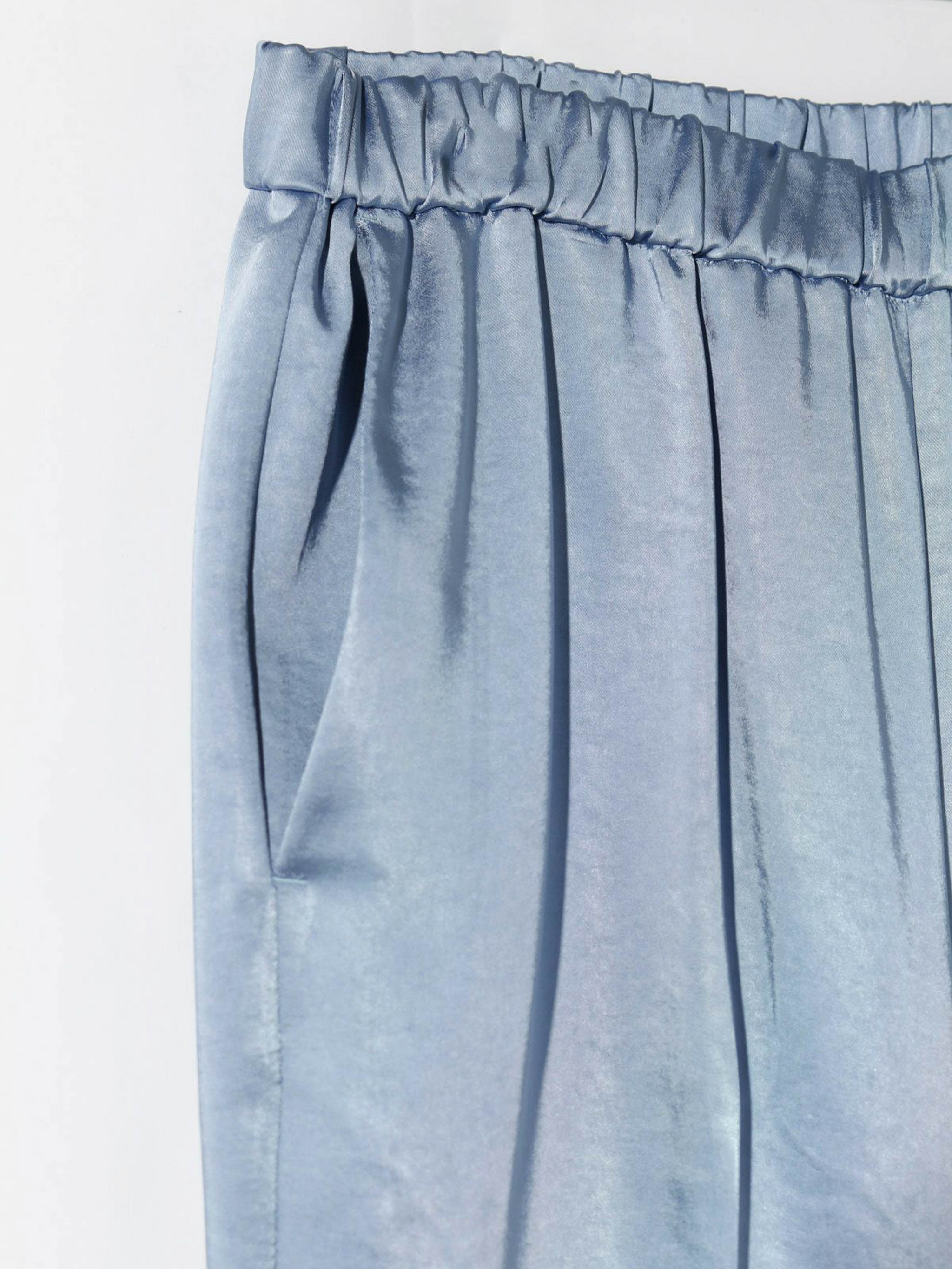 センタープレスサテンイージーパンツ(3-1048)