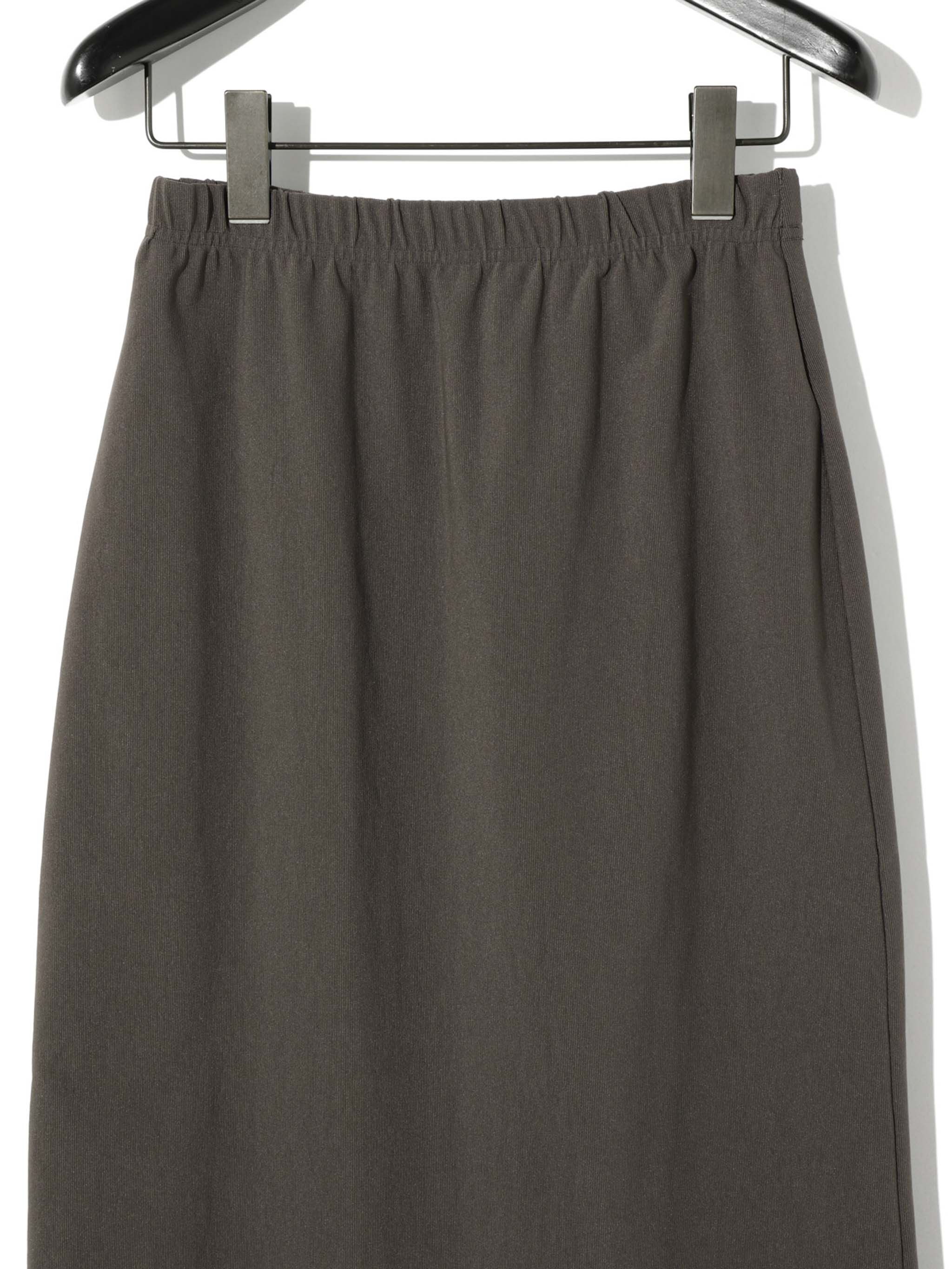 rib fit long skirt