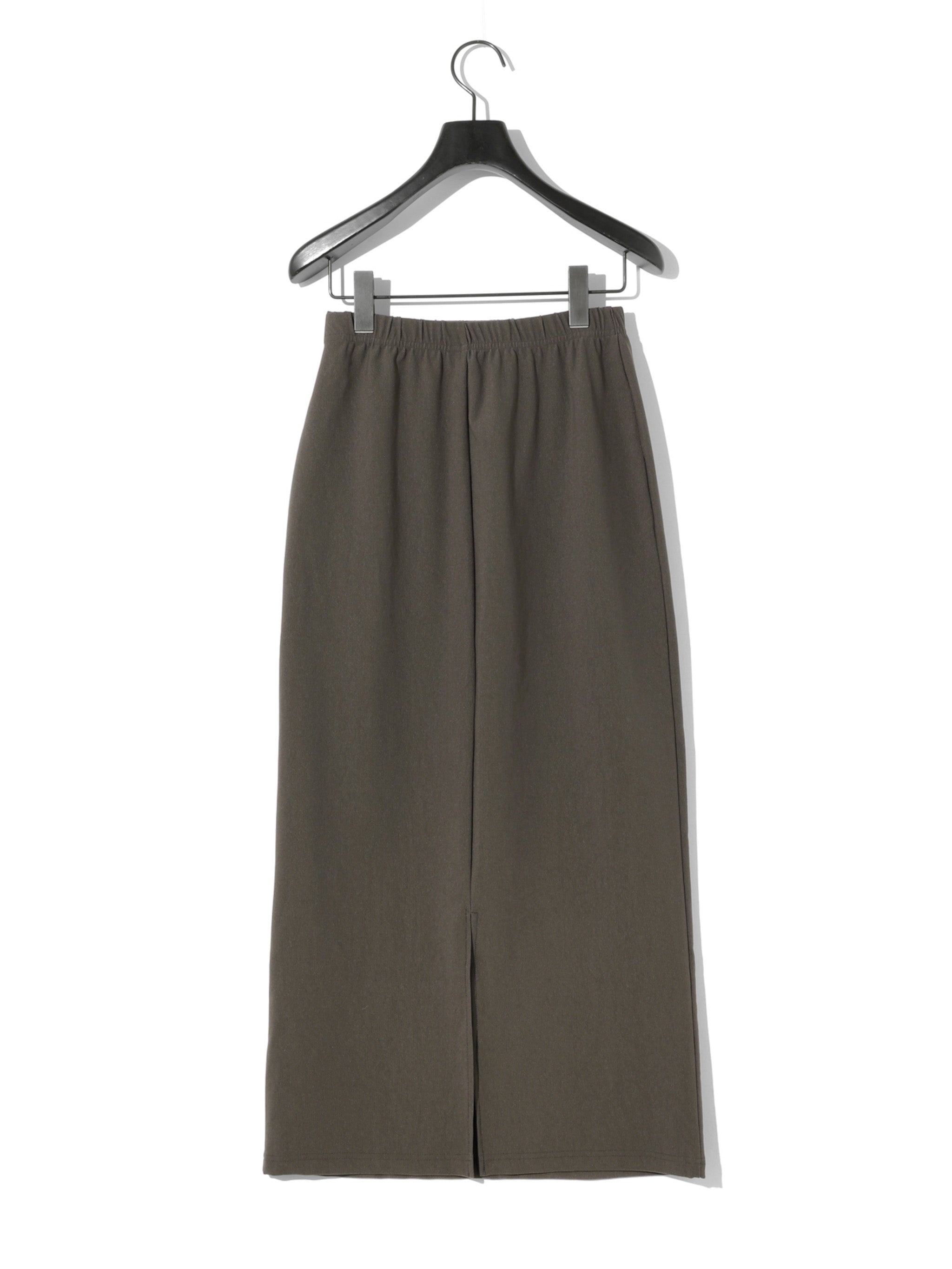 rib fit long skirt