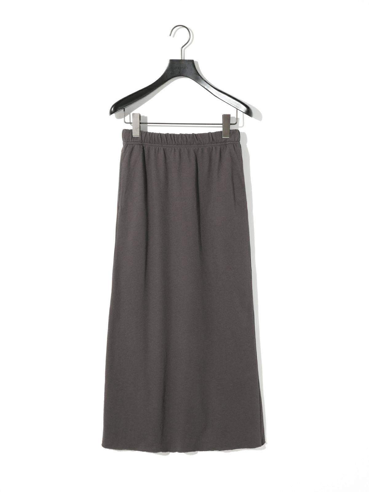 sweat flared long skirt