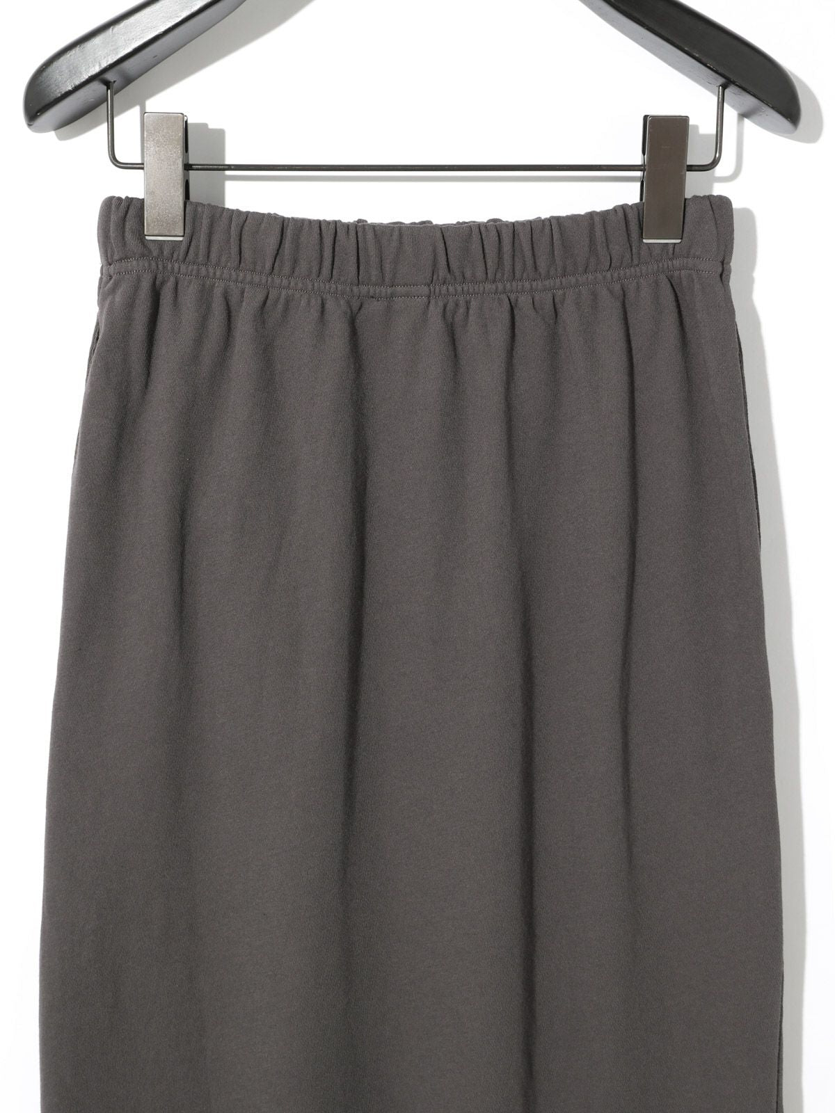 sweat flared long skirt