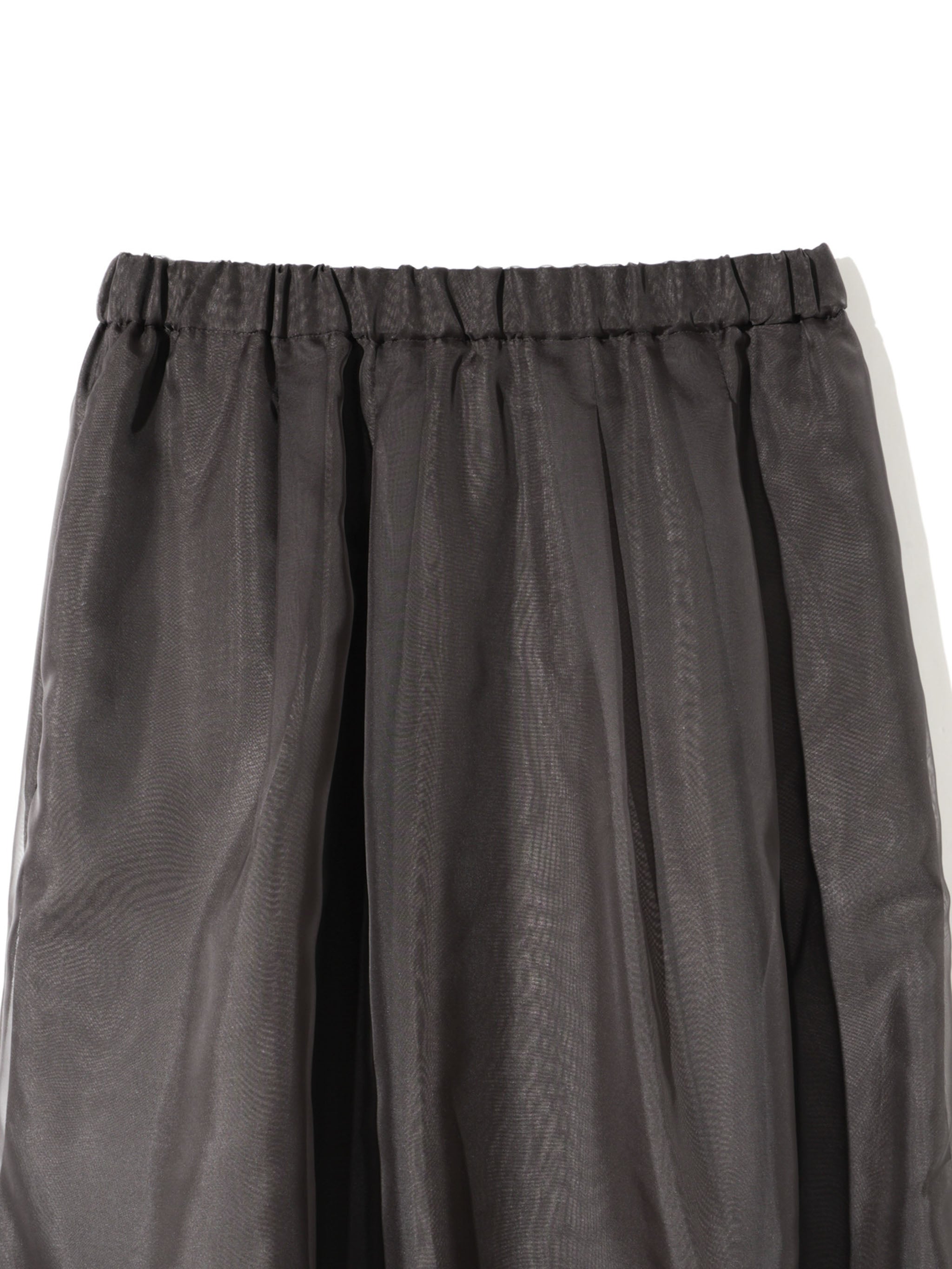 sheer long baloon skirt