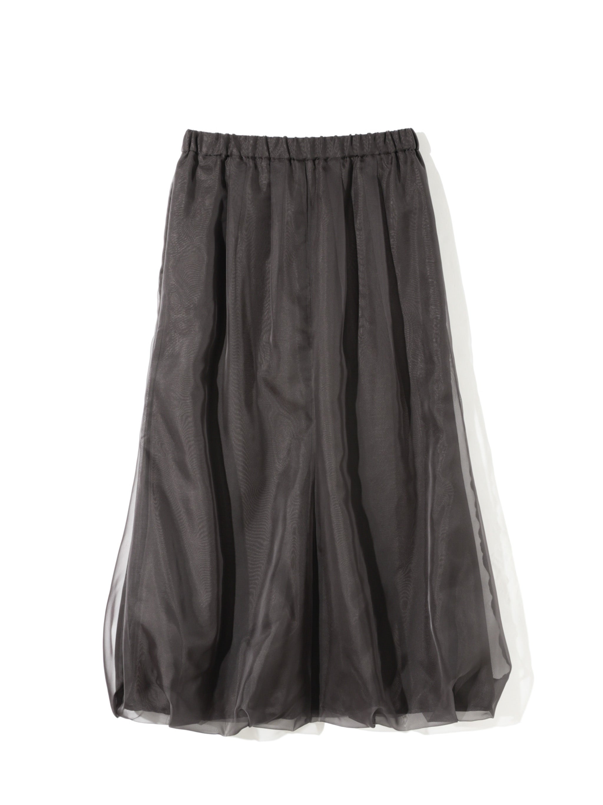sheer long baloon skirt