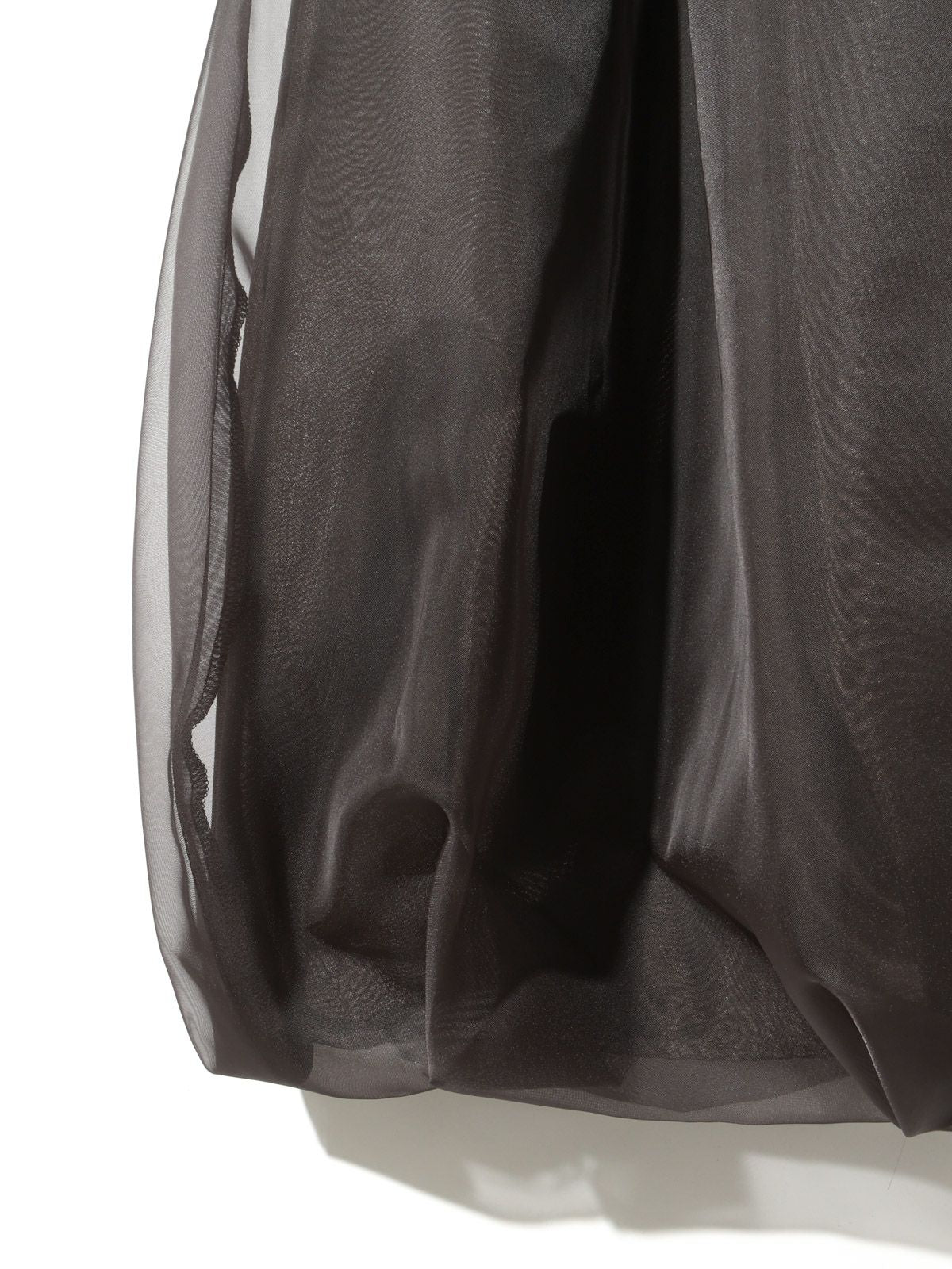 sheer long baloon skirt