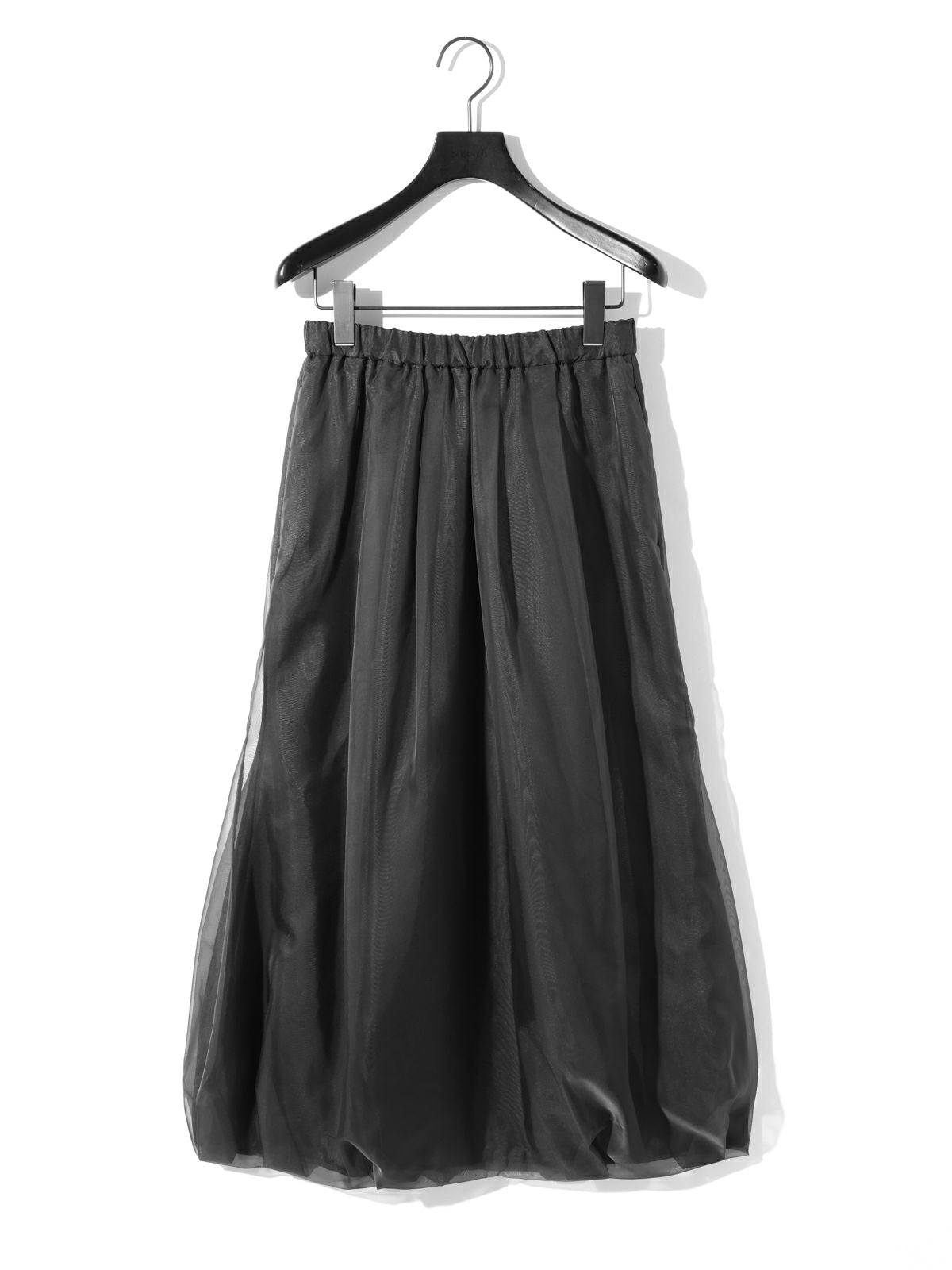 sheer long baloon skirt