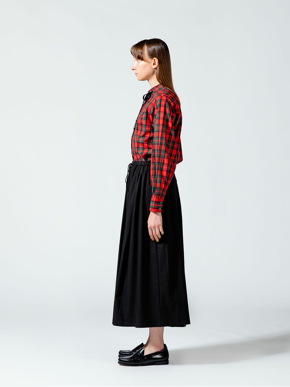 チェックフレアタックスカート(3-1633)