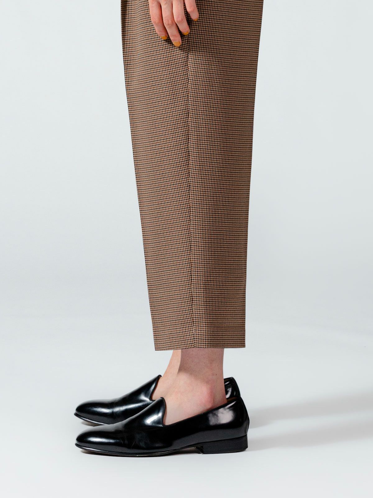 チェックセンタープレスパンツ(3-1056)