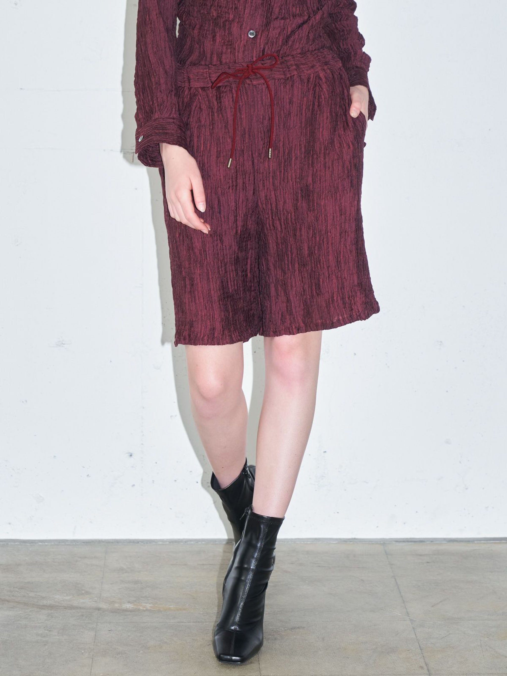 クレープジャカードショートパンツ(3-1062)