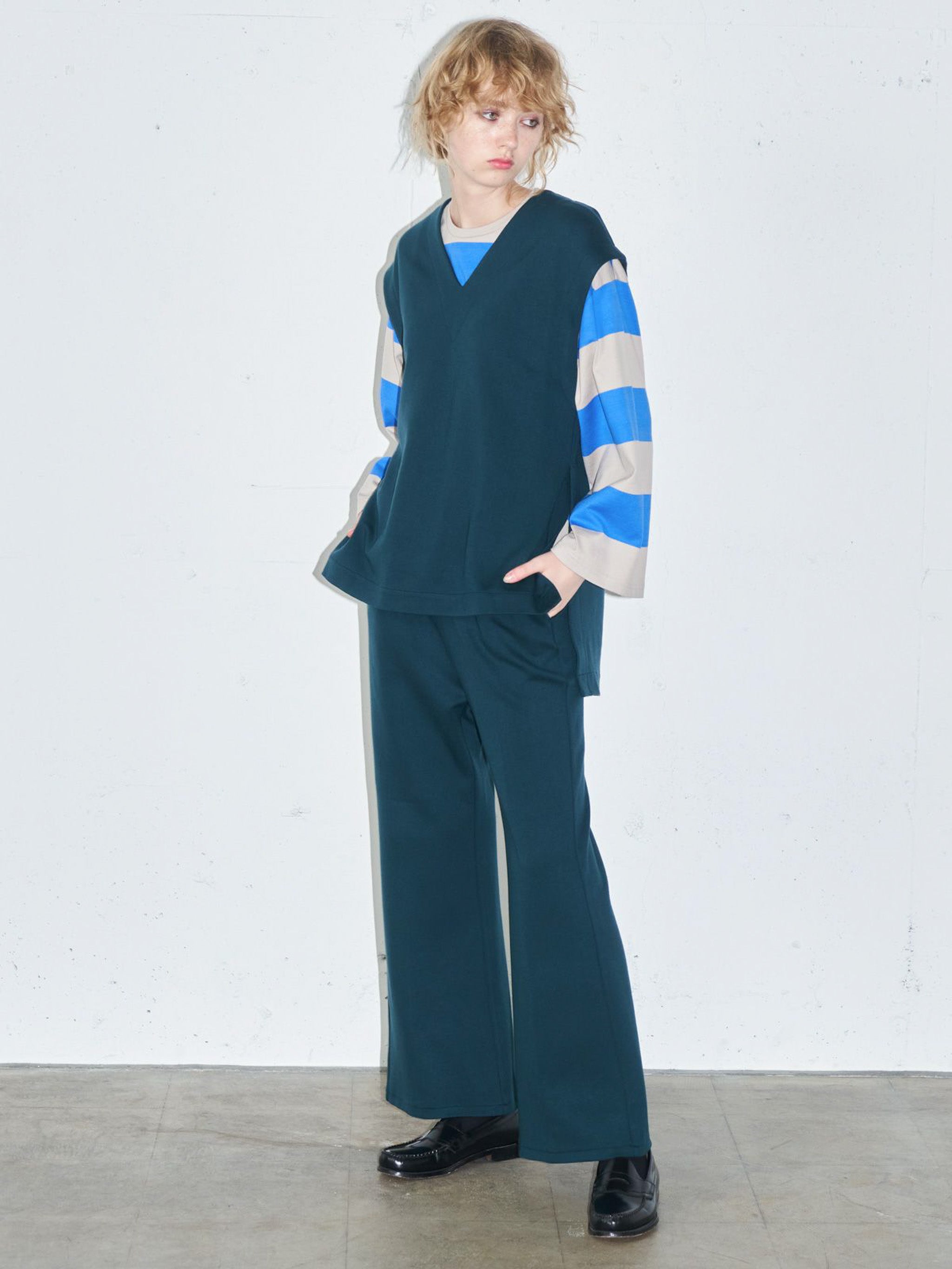 ジャージセンタープレスイージーパンツ(3-1068)