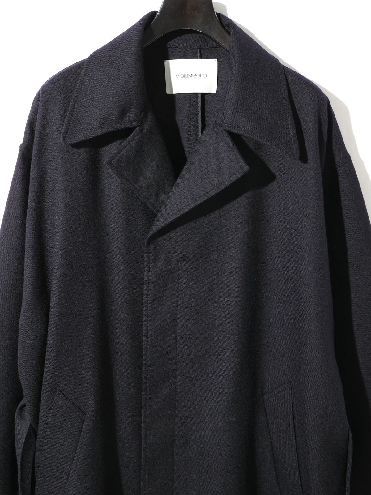 wool serge long coat