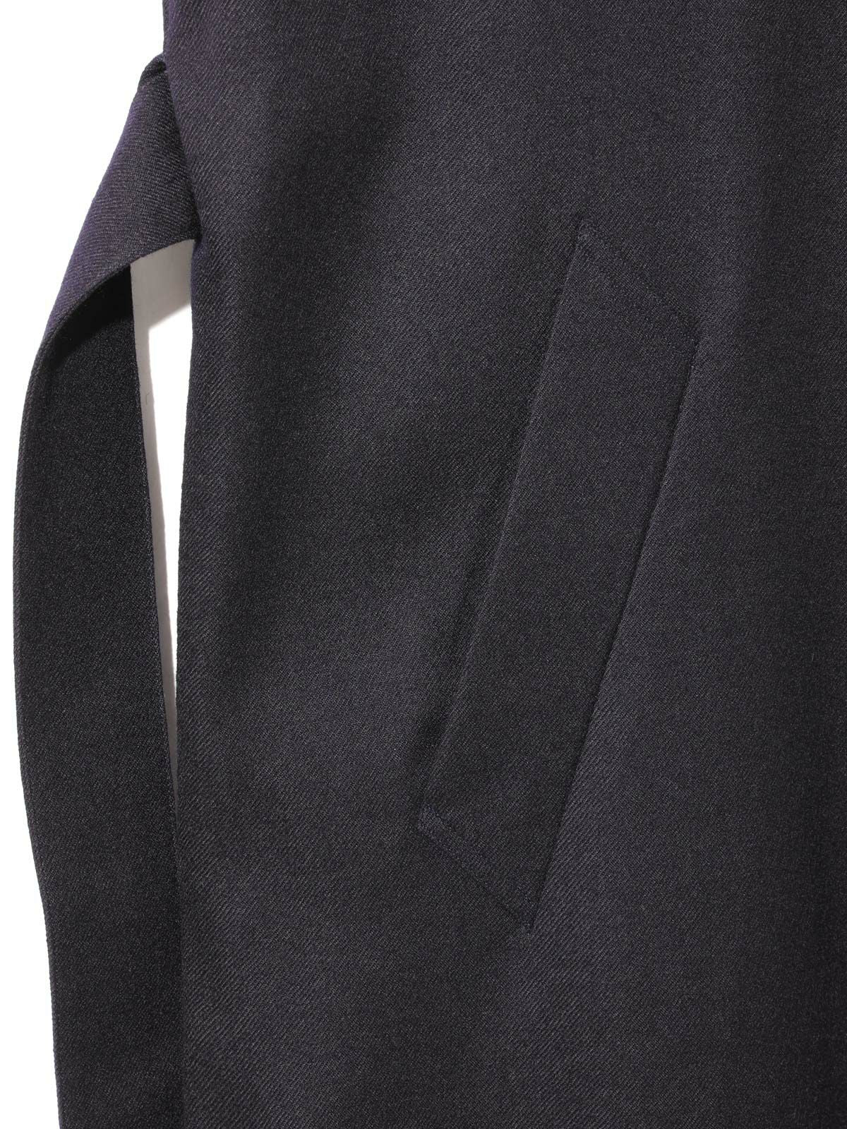 wool serge long coat