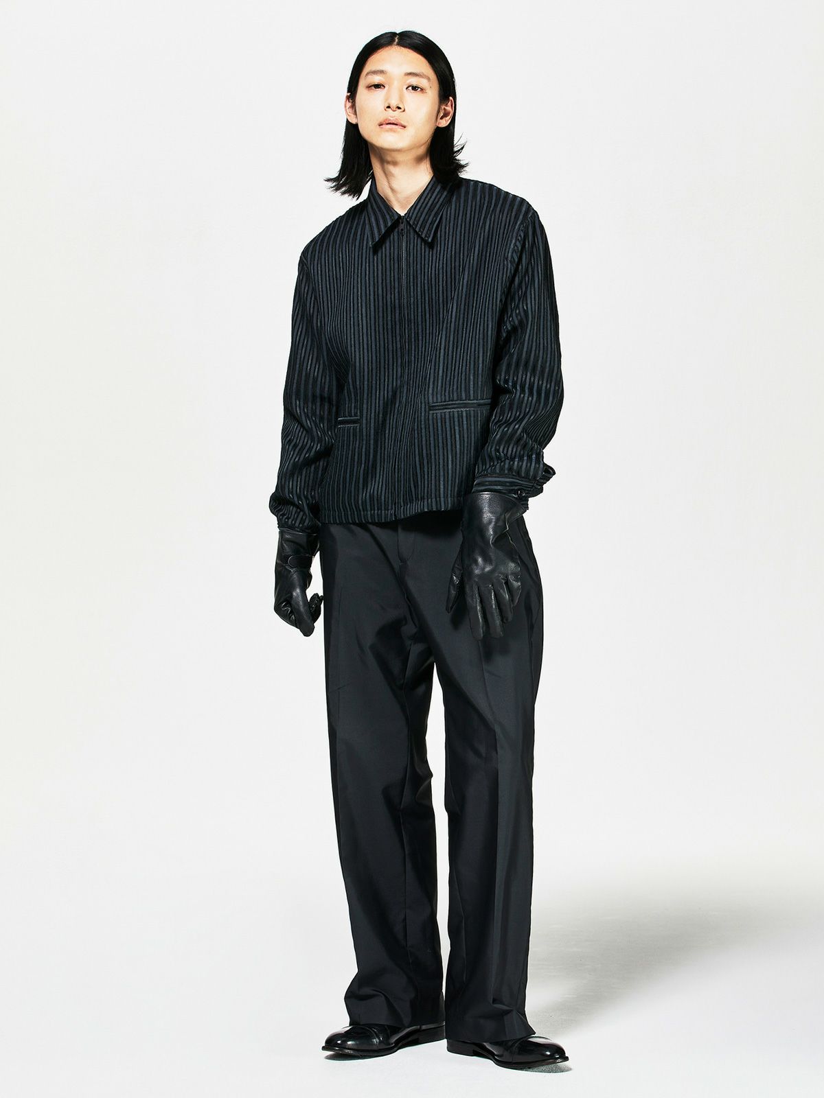 Men’s シアーストライプブルゾン(3-1119)