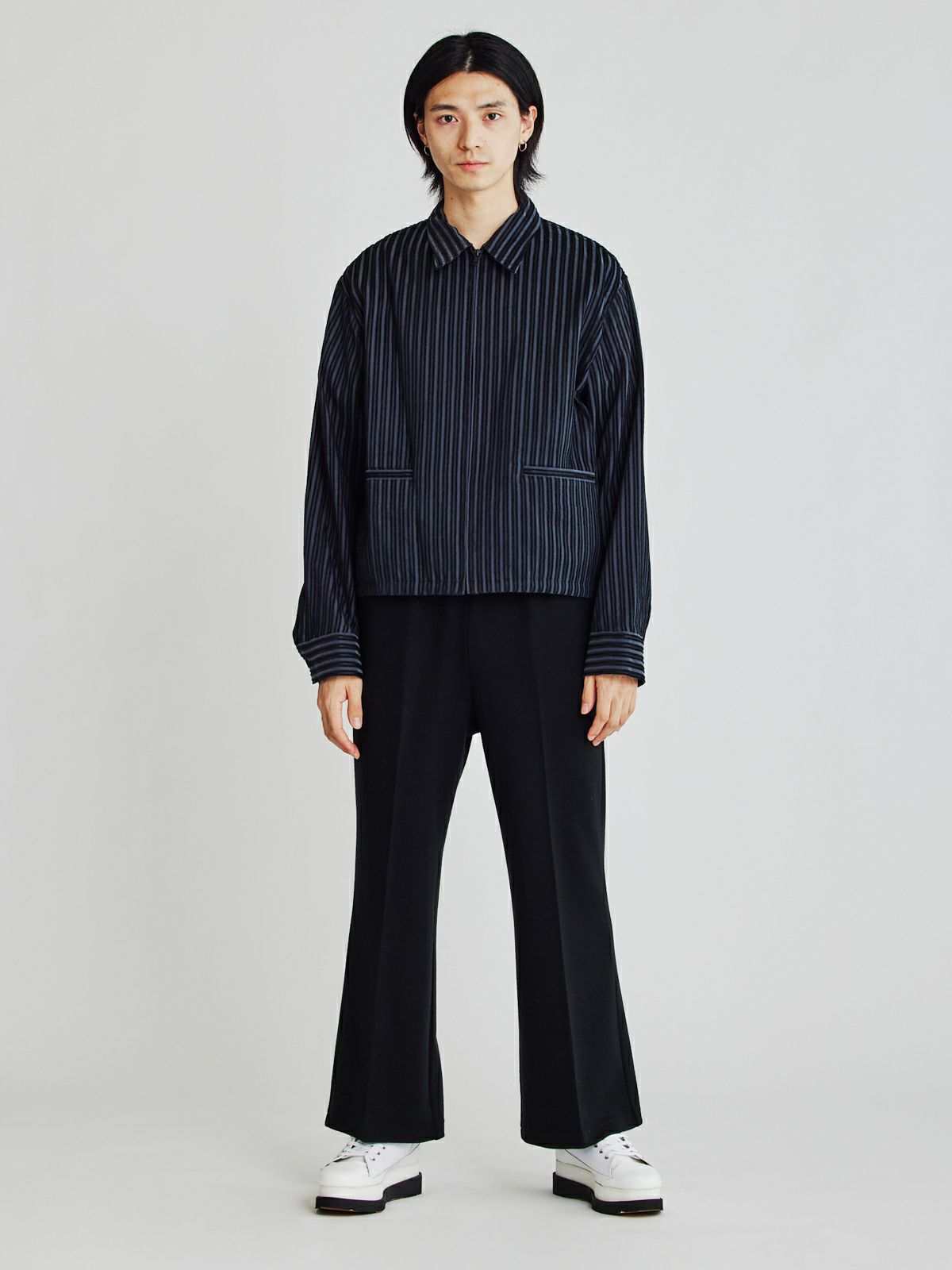 Men’s シアーストライプブルゾン(3-1119)