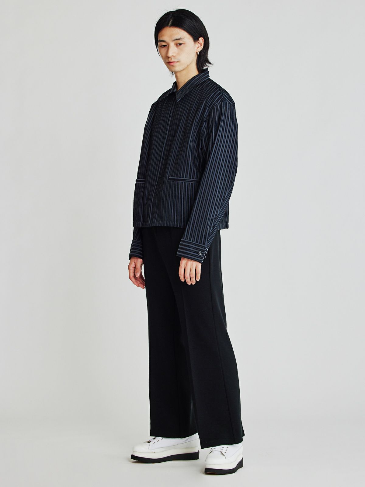 Men’s シアーストライプブルゾン(3-1119)