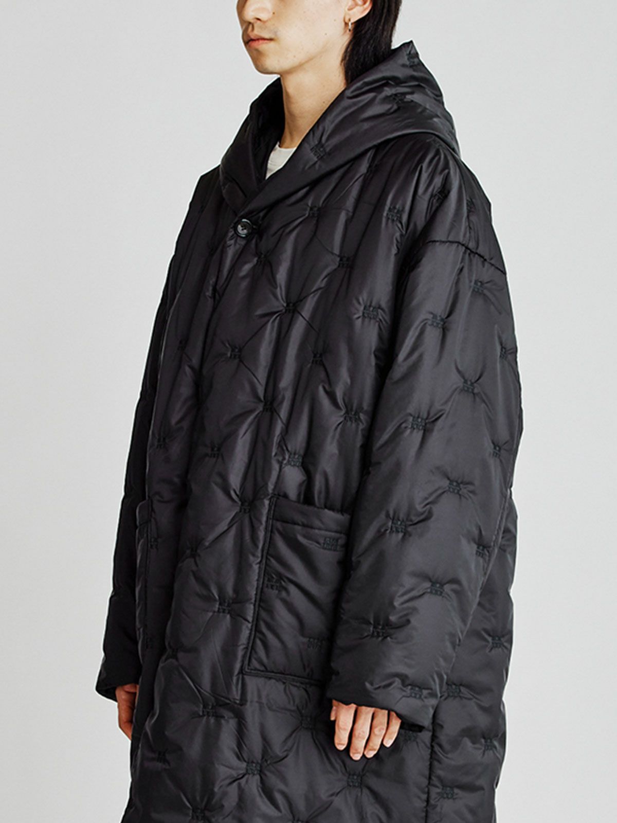 Men’s ロゴパディングダウンフードコート(3-1120)