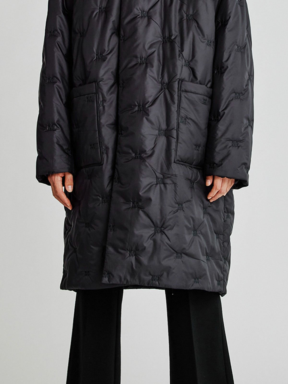 Men’s ロゴパディングダウンフードコート(3-1120)