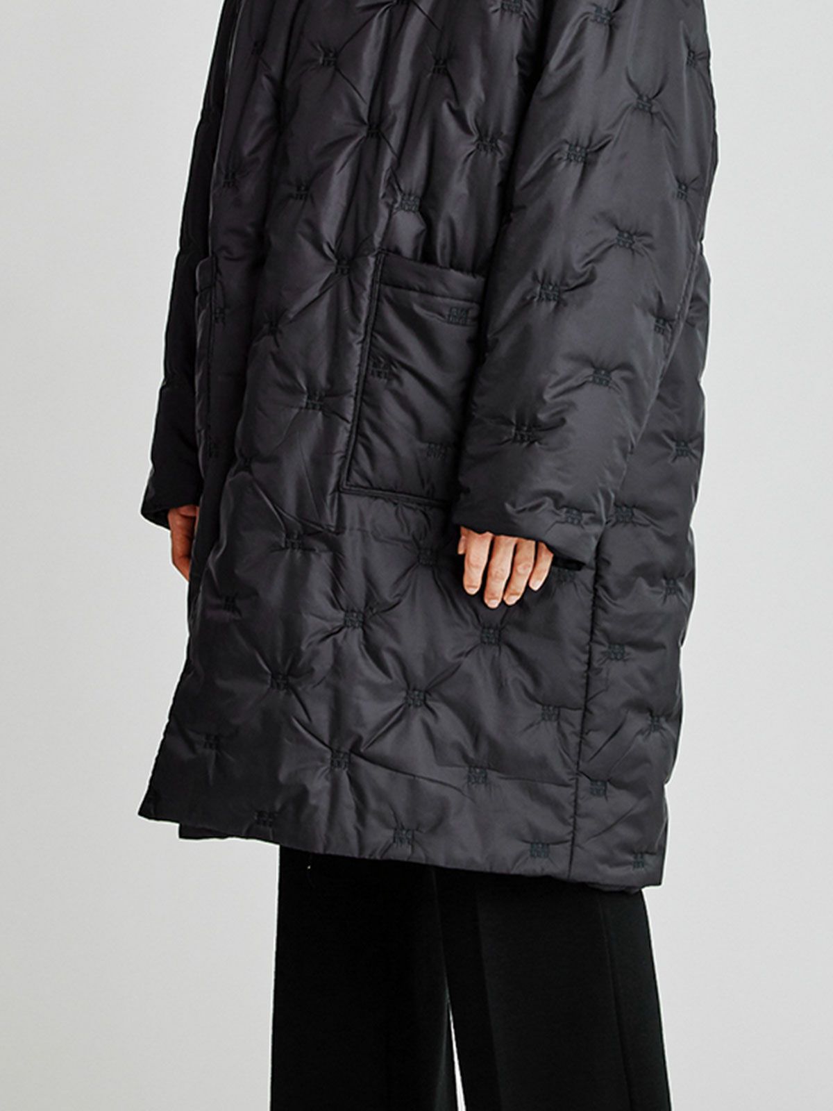 Men’s ロゴパディングダウンフードコート(3-1120)