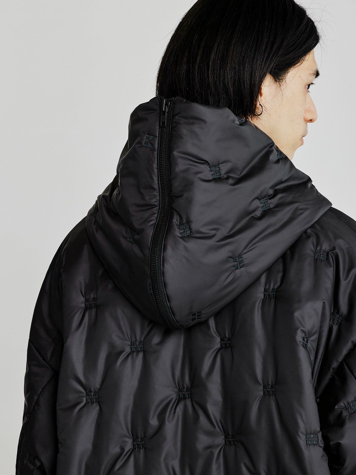 Men’s ロゴパディングダウンフードコート(3-1120)