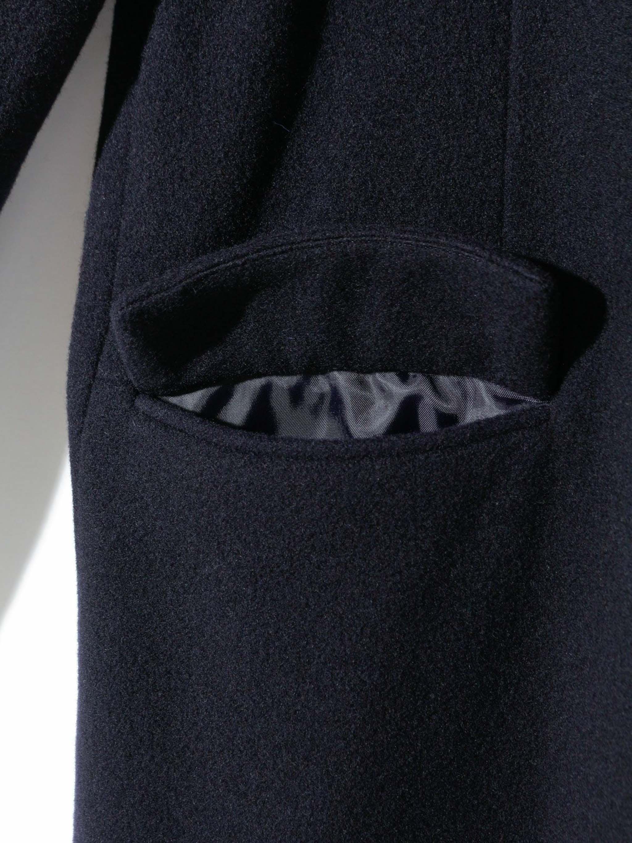 ノーカラーロングコート(3-1101)