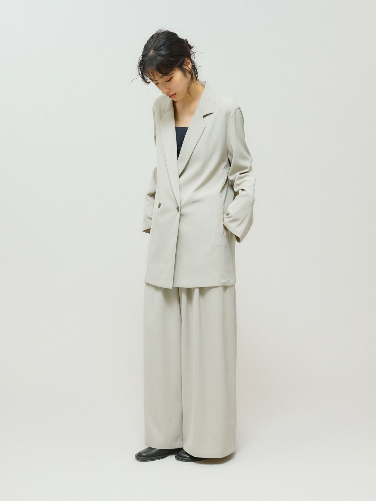 double breasted light jacket