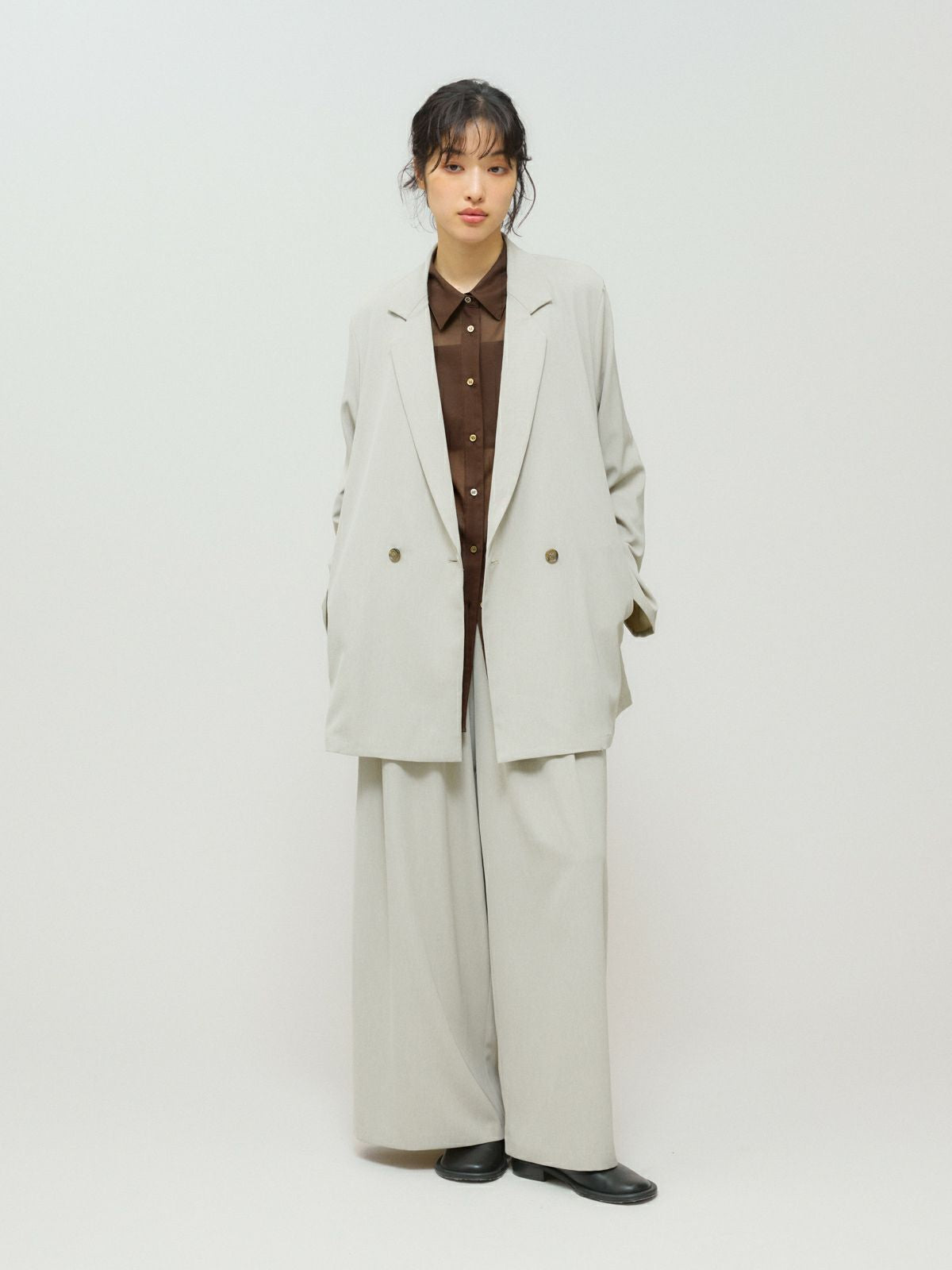 double breasted light jacket