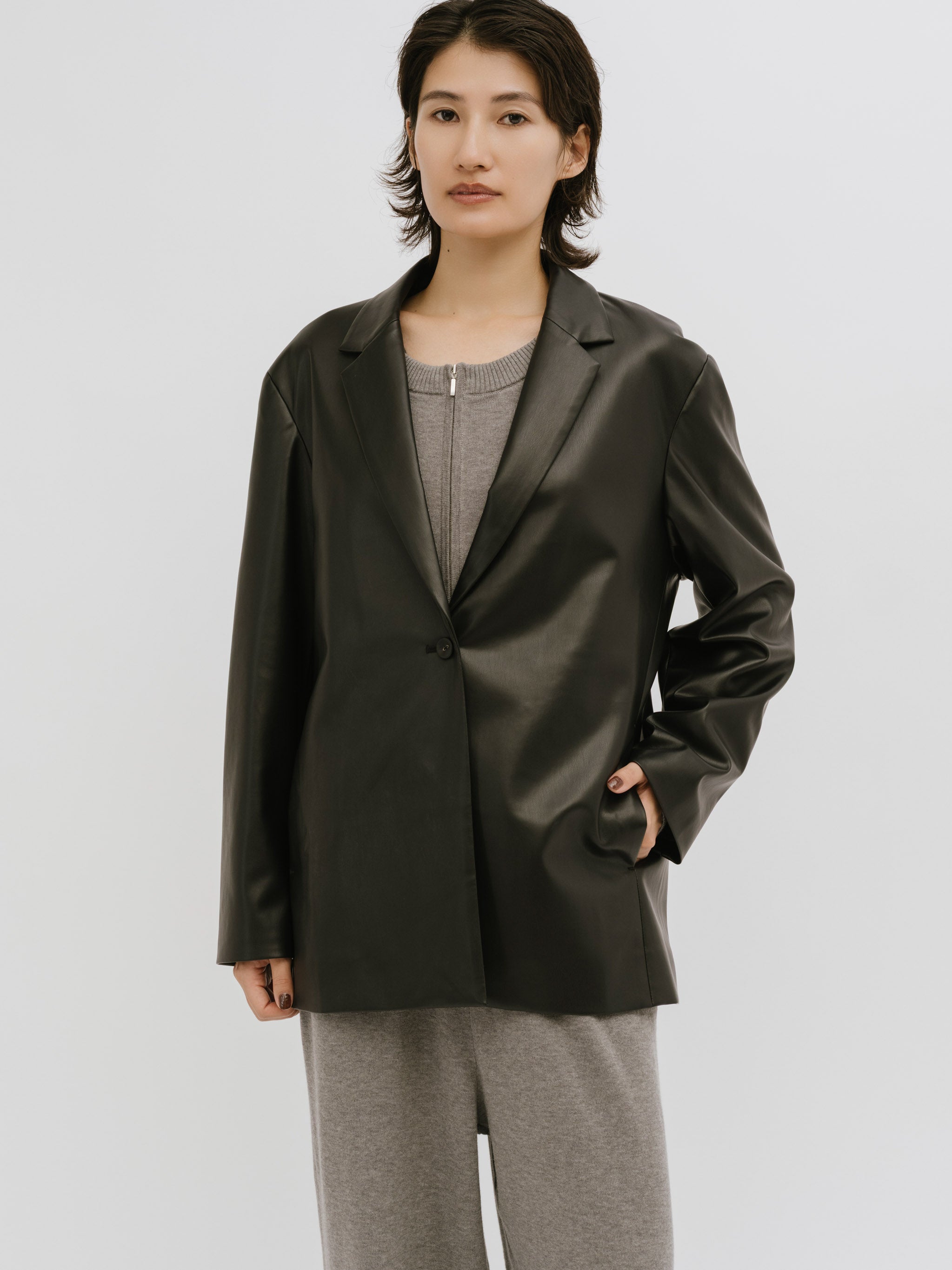 soft faux leather jacket