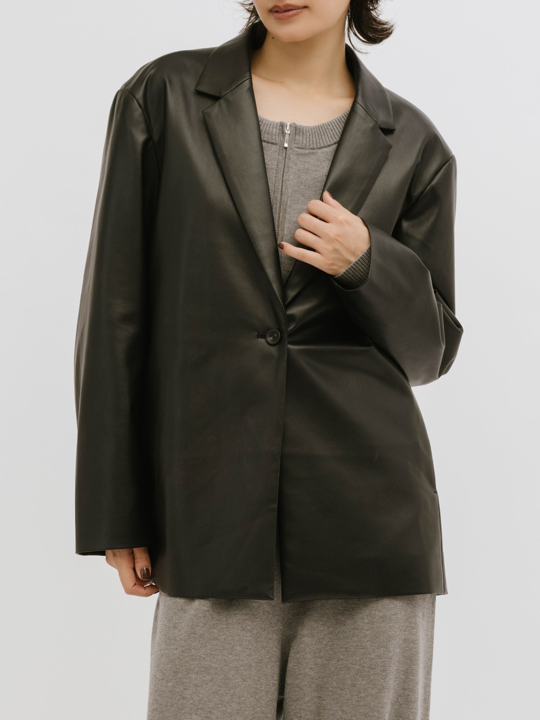 soft faux leather jacket