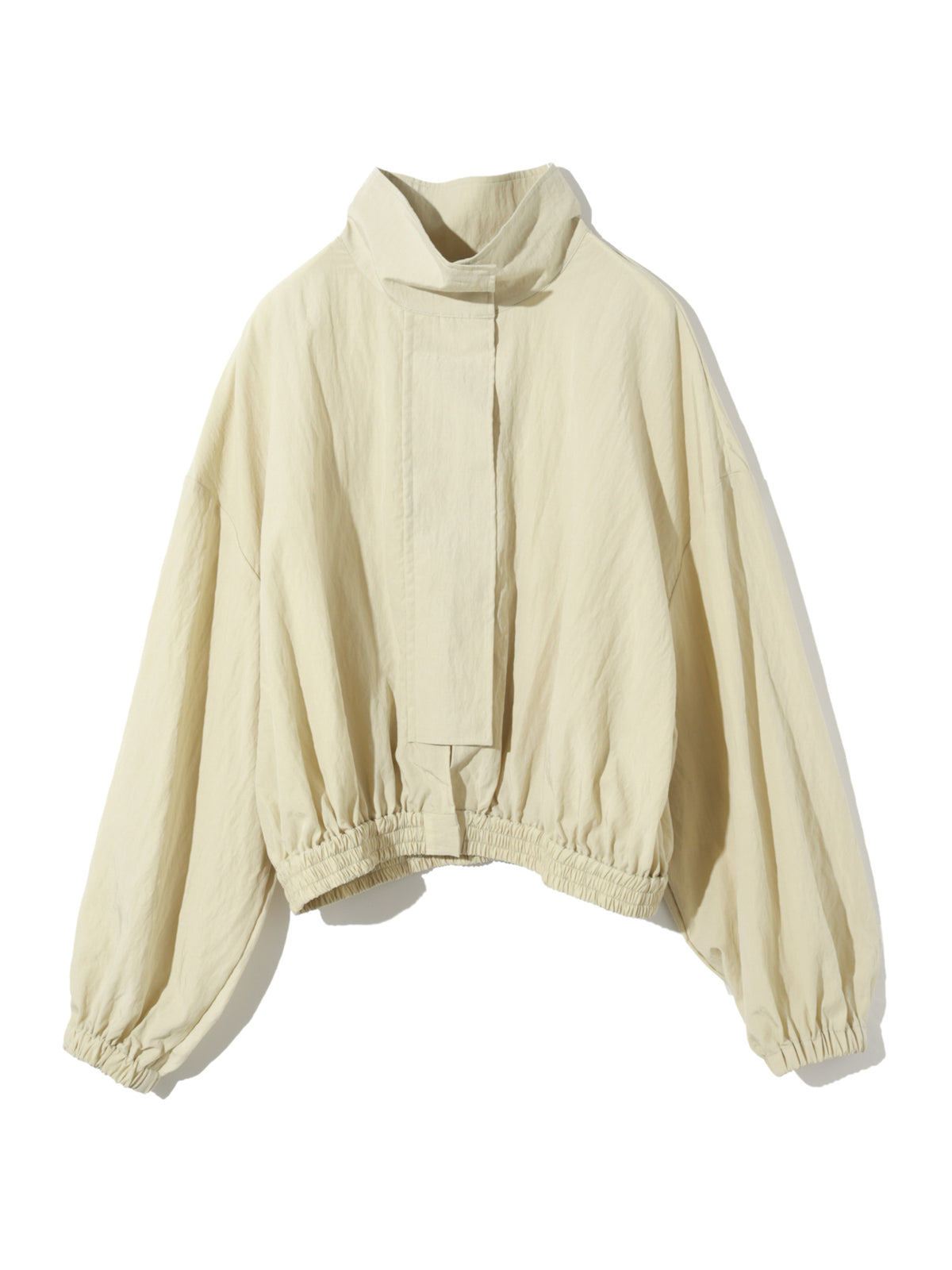soft curve nylon blouson