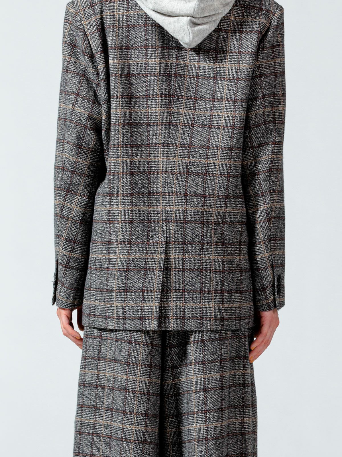 チェックフラワーモチーフジャケット(3-1091)