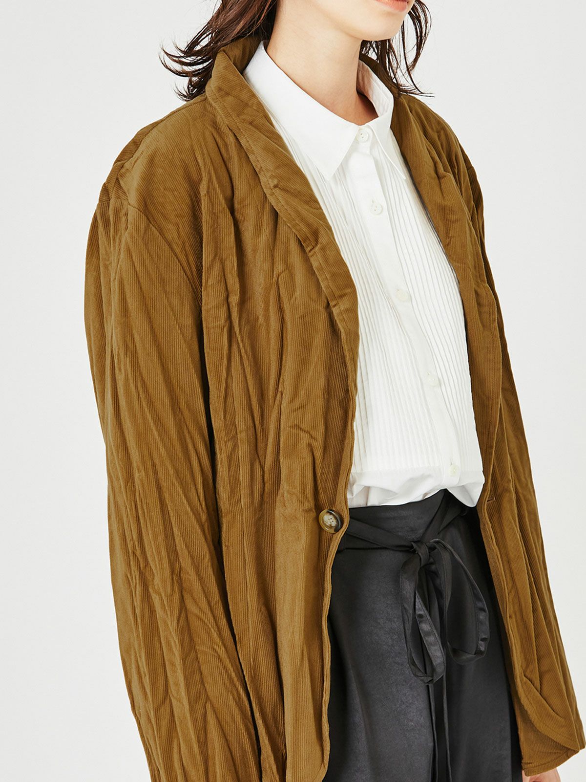 ツイストショールカラージャケット(3-1184)