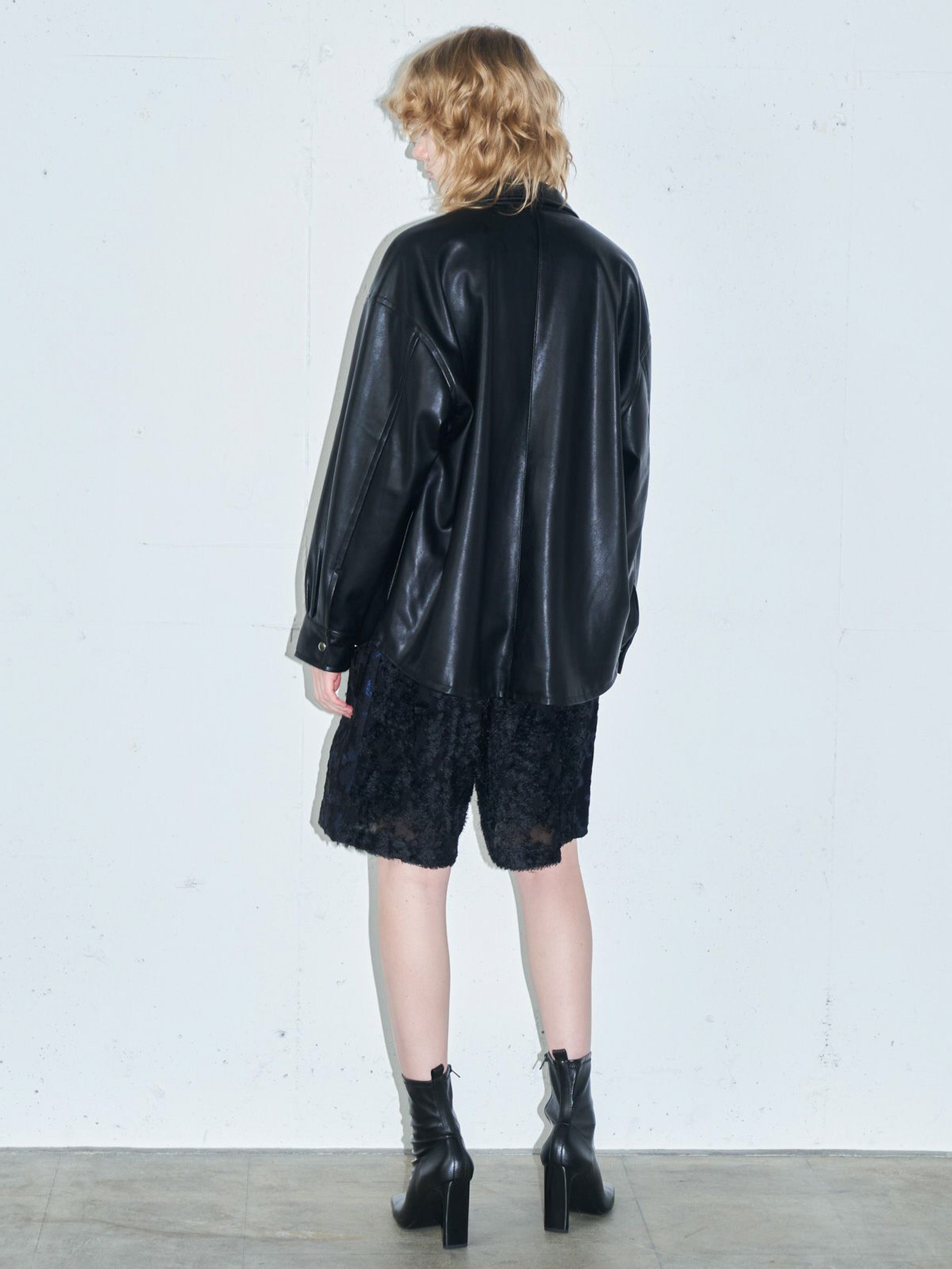 シンセティックレザージャケット(3-1185)