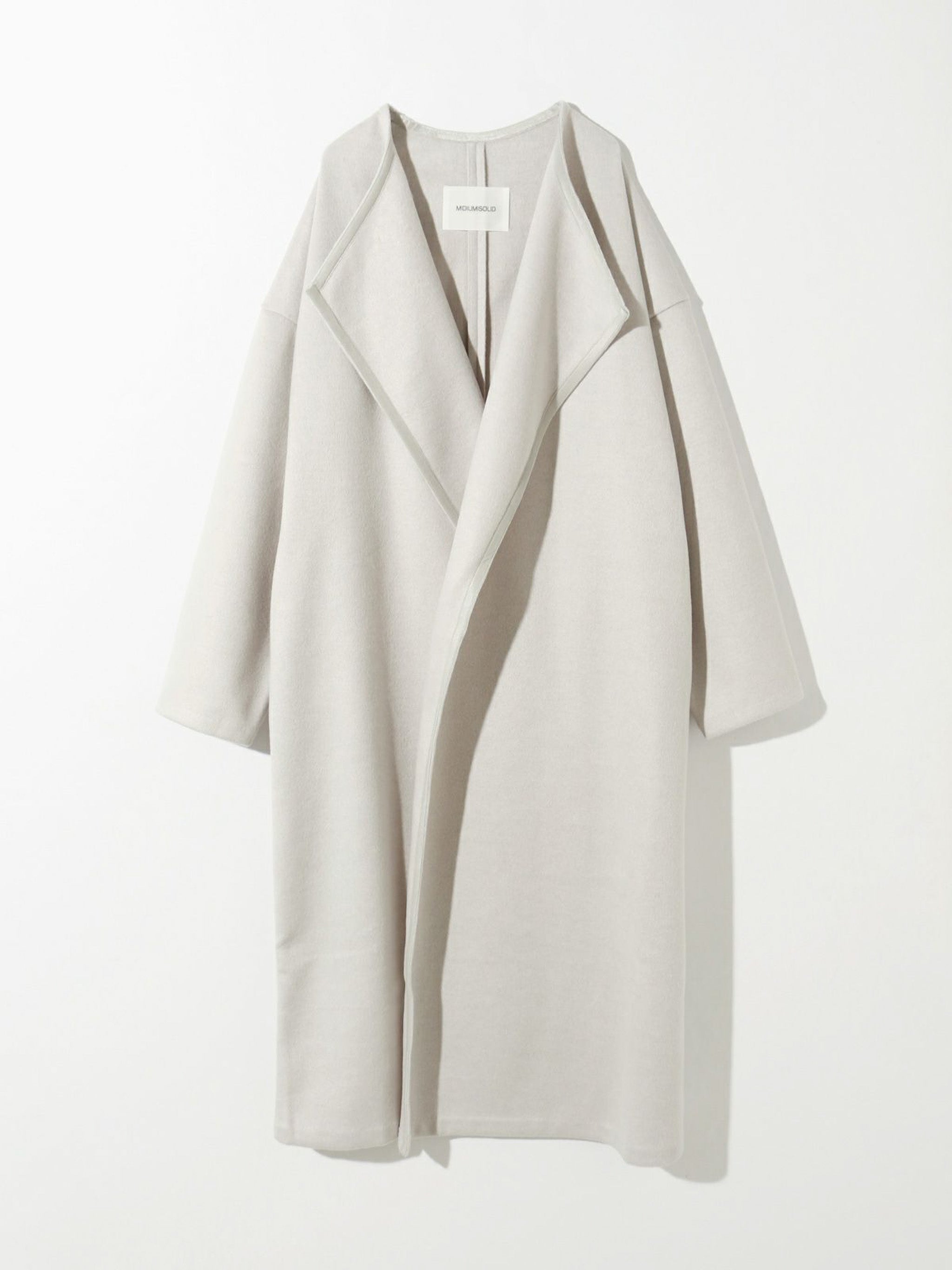 ベルト付きロングドレープコート(3-1186)