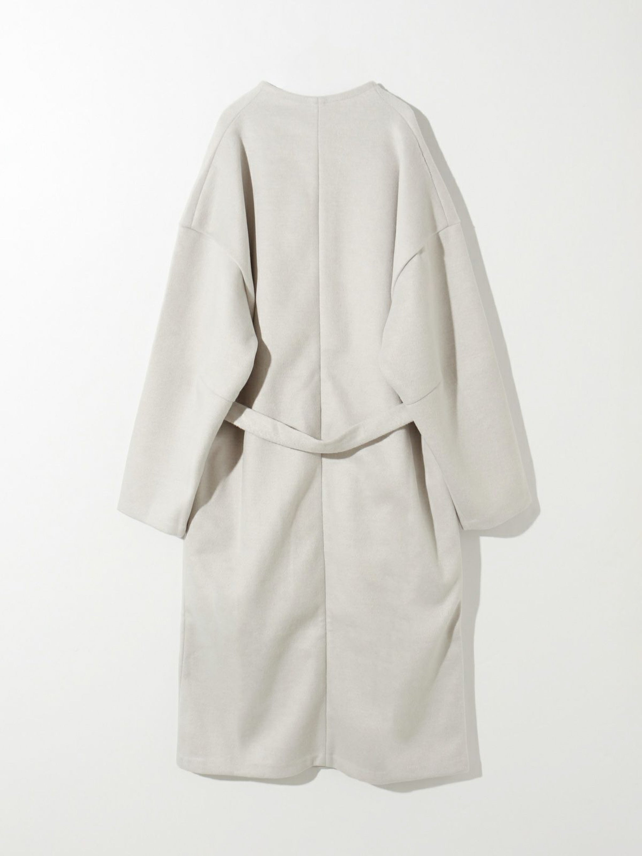 ベルト付きロングドレープコート(3-1186)