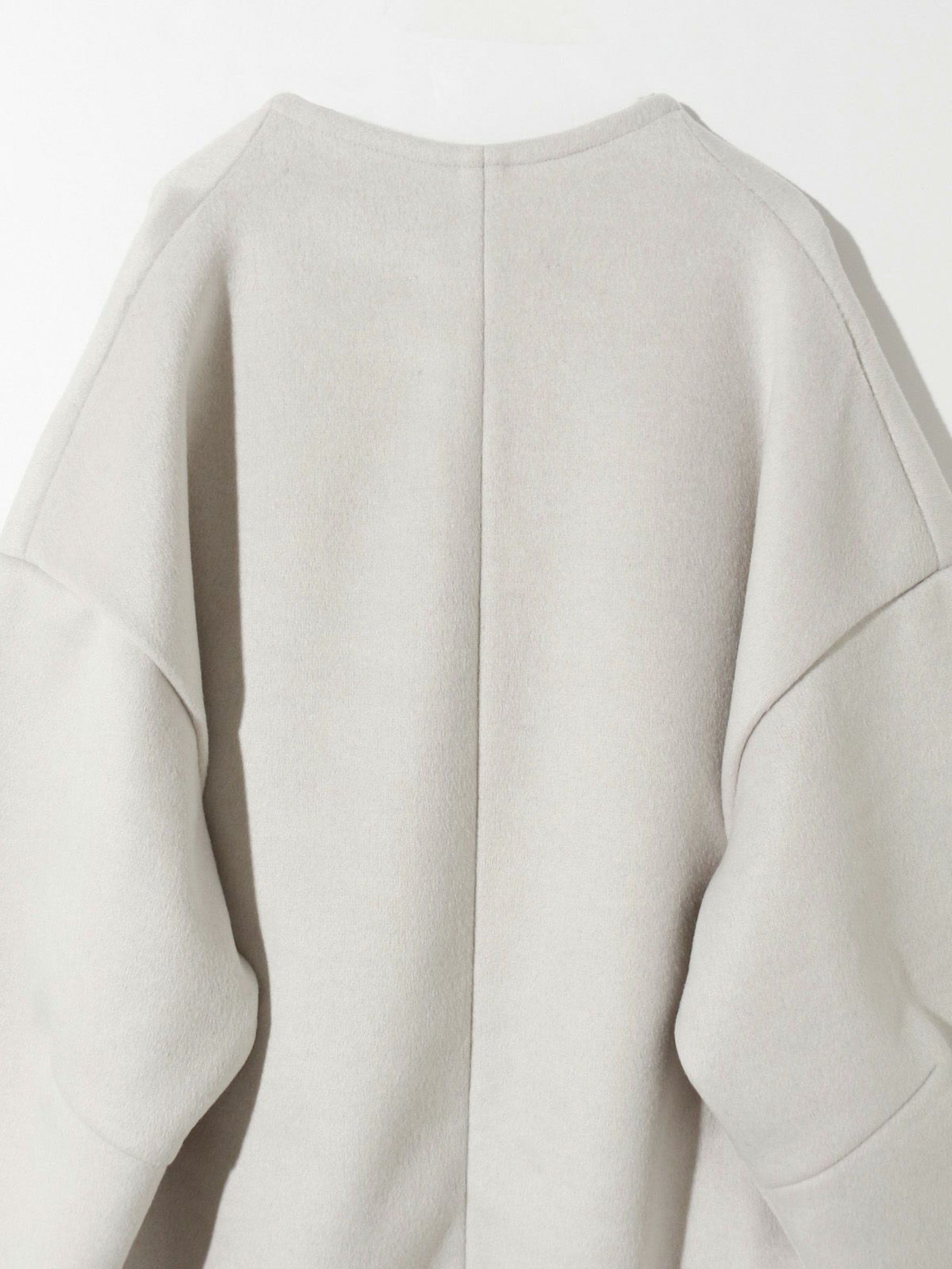 ベルト付きロングドレープコート(3-1186)