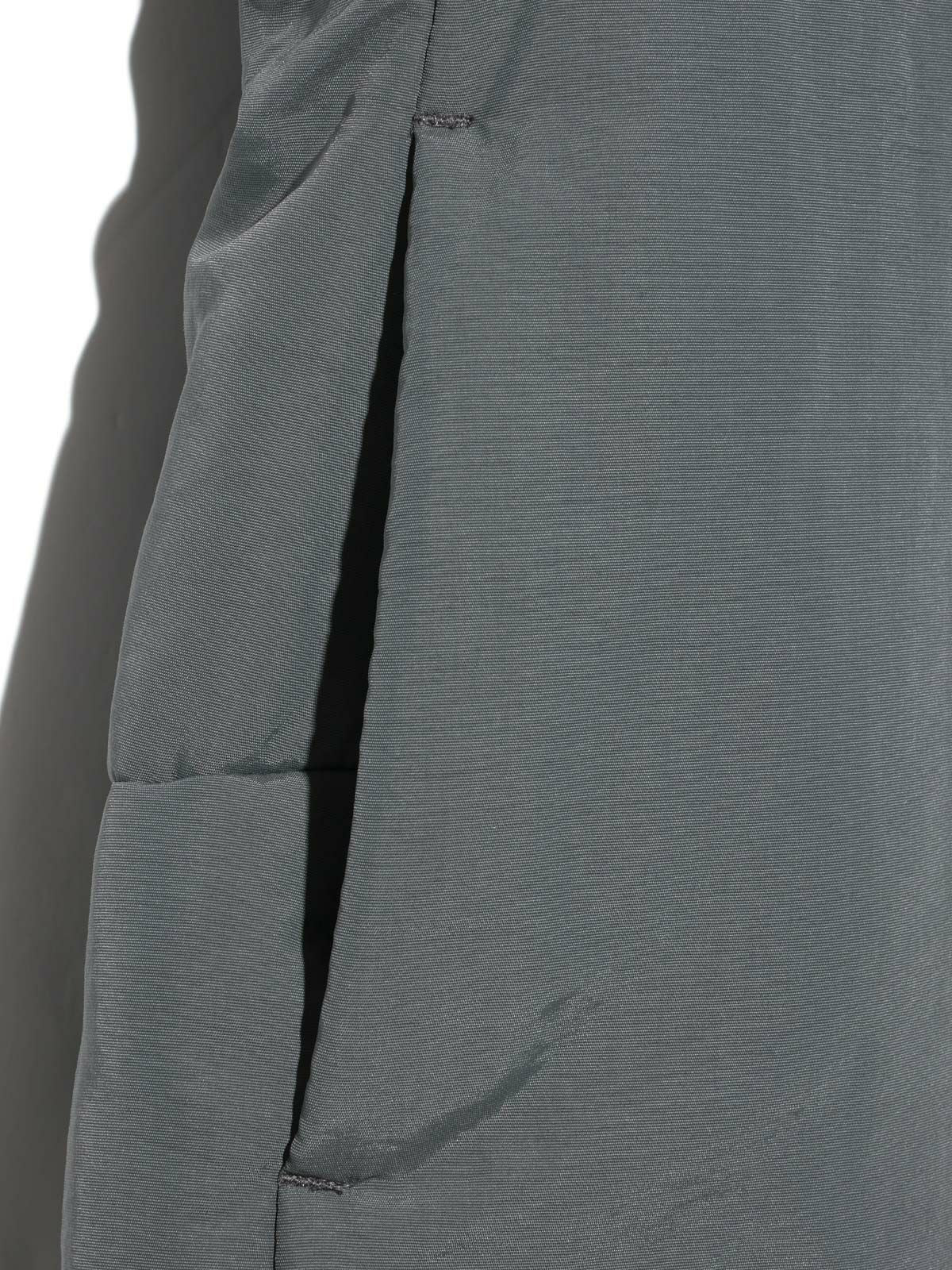 hooded padding blouson