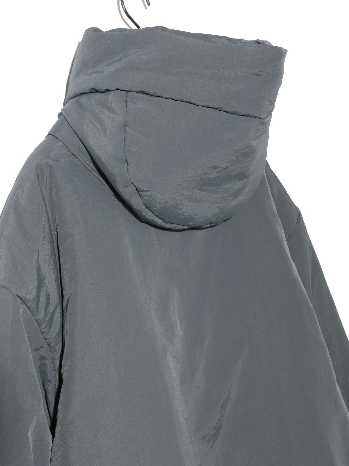 hooded padding blouson