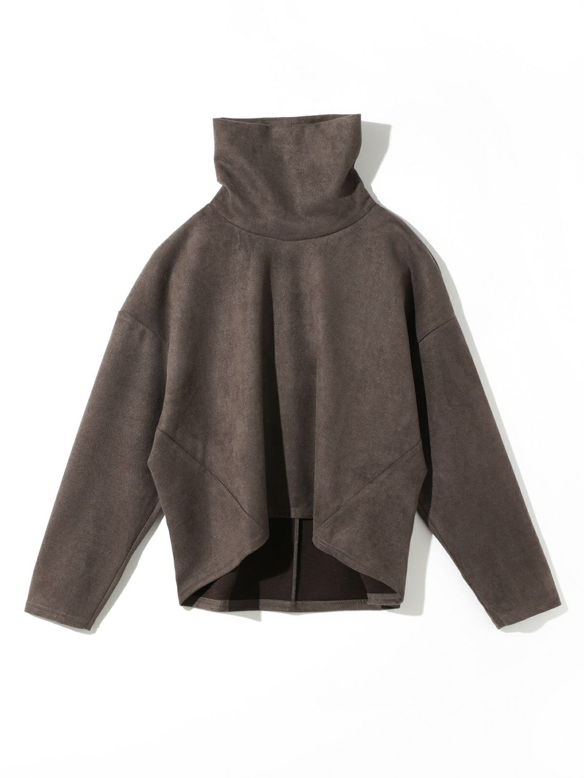 スエードショートプルオーバー